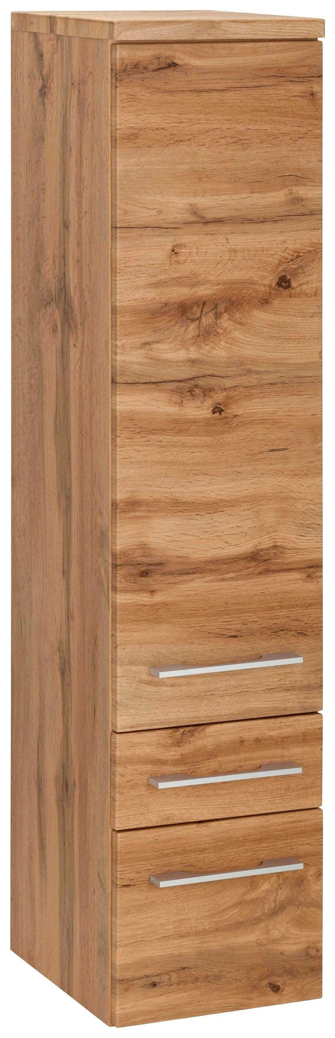 Midischrank WELLTIME Davos Eichefarben mit 2 Schubladen