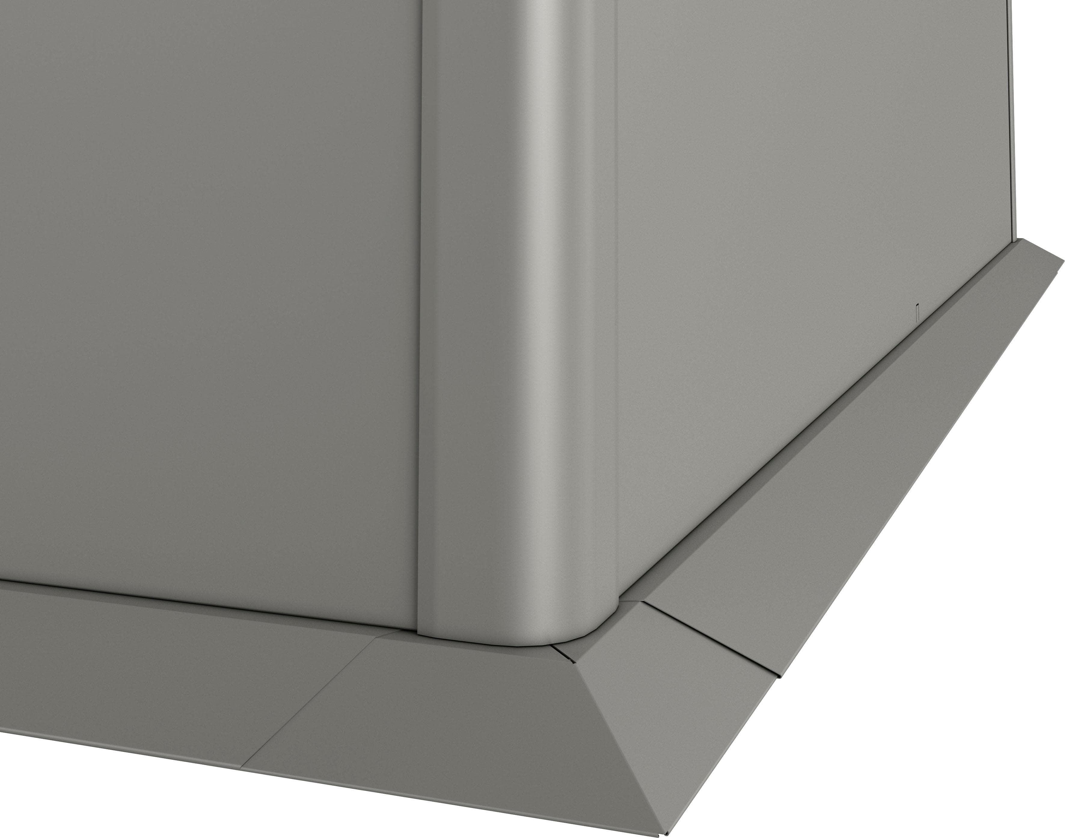 Beetumrandung BIOHORT Quarzgrau-metallic Metall Hochbeet 150x100 cm