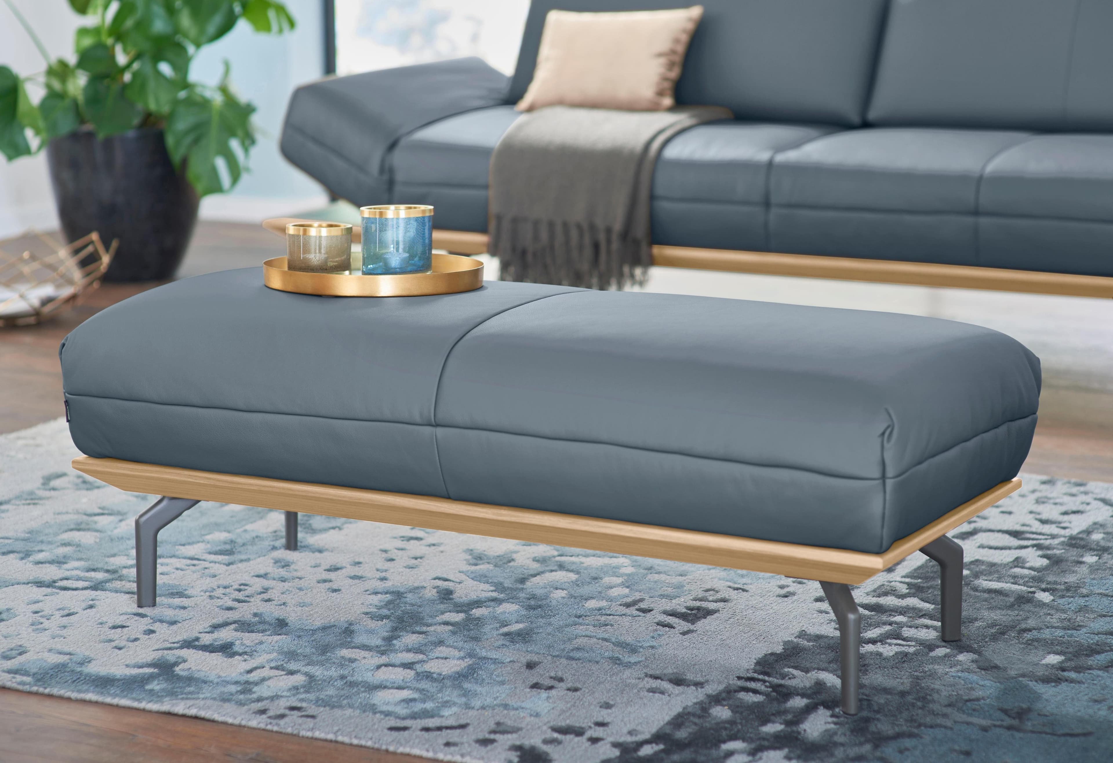 Polsterhocker CR.420 Designhocker Sitzhocker Blau Creation BY ROLF BENZ