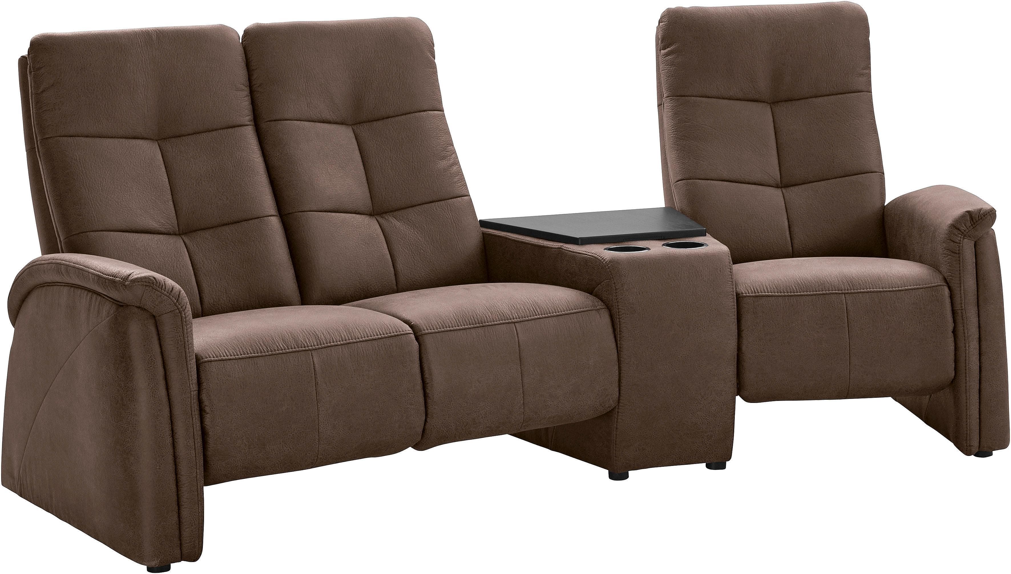 EXXPO Sofa Fashion Tivoli 3-Sitzer Relaxfunktion Braun