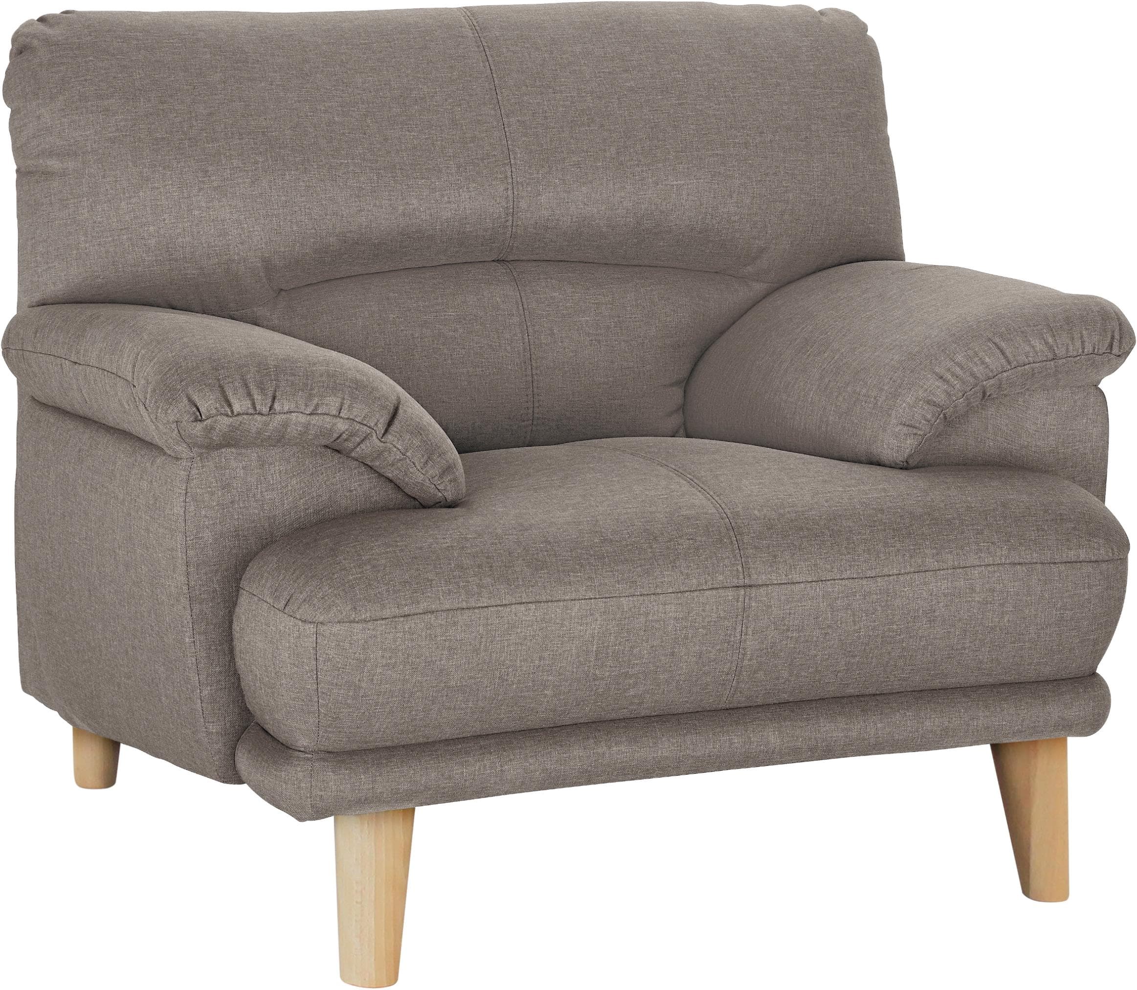 Trendmanufaktur Loungesessel Cecilia Braun Italienisches Design