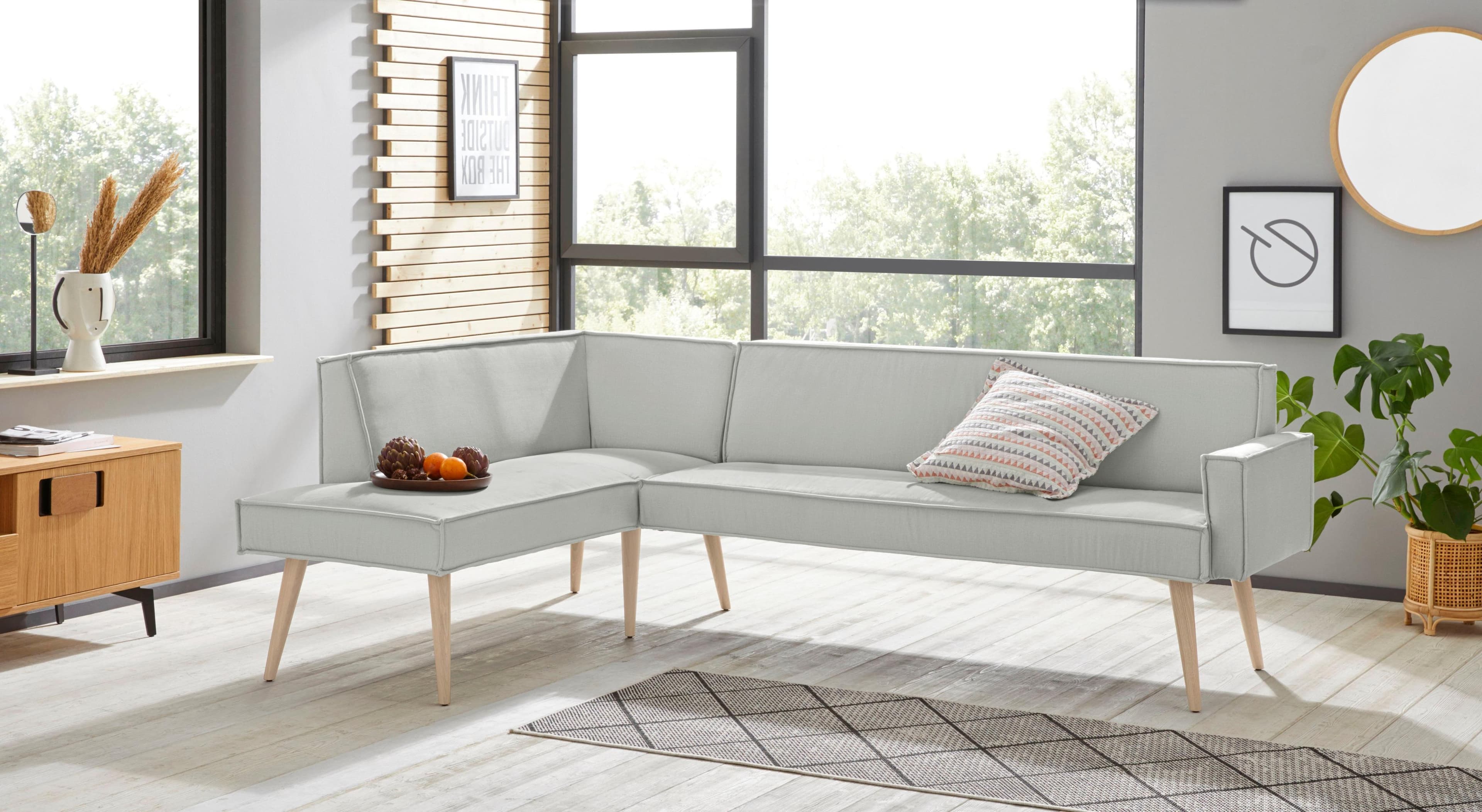 EXXPO Eckbank Lungo Beige Melange Moderner Keder