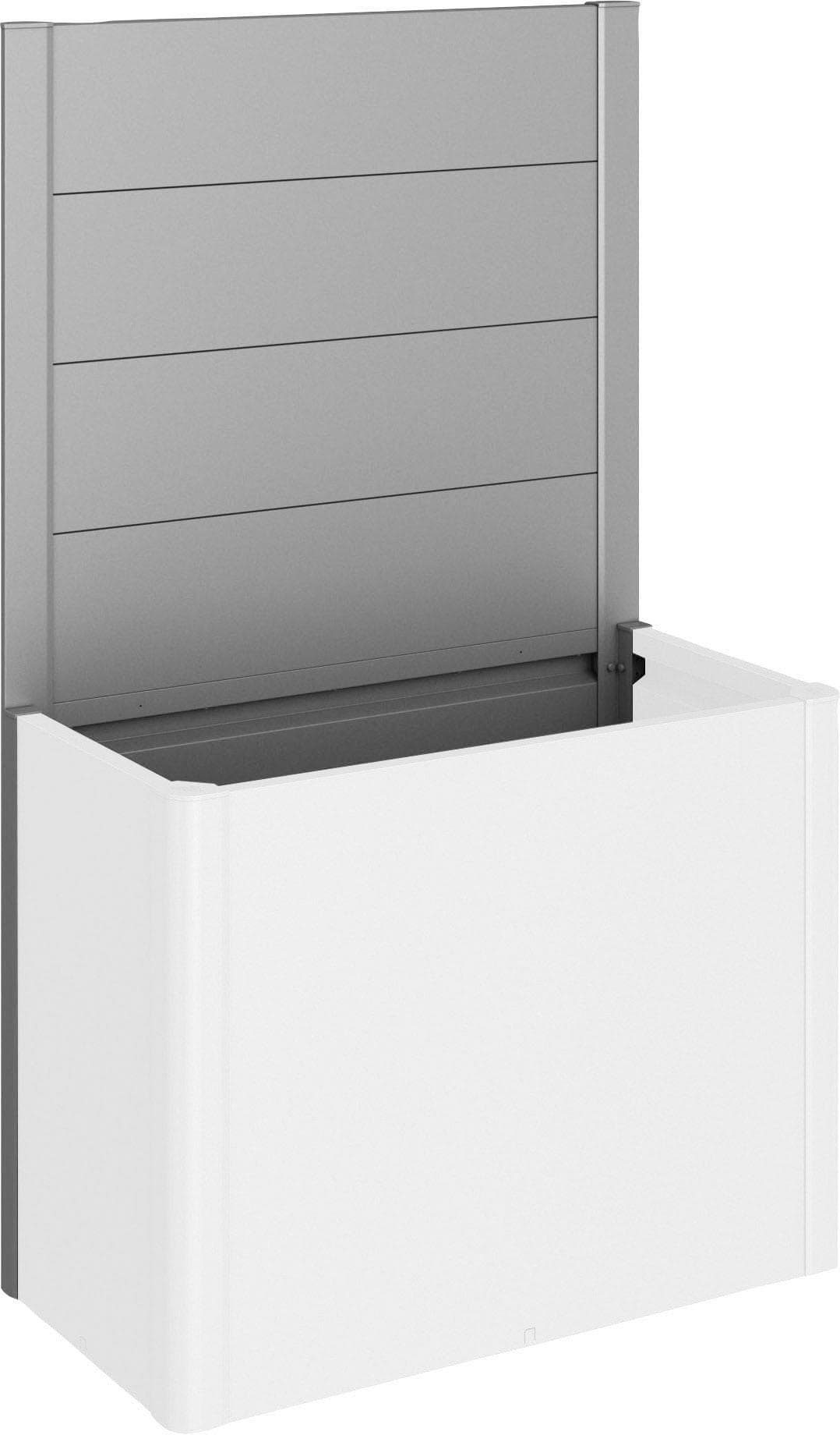 BioHort Sichtschutzelement Quarzgrau Metallic Stahlblech Zaunelemente