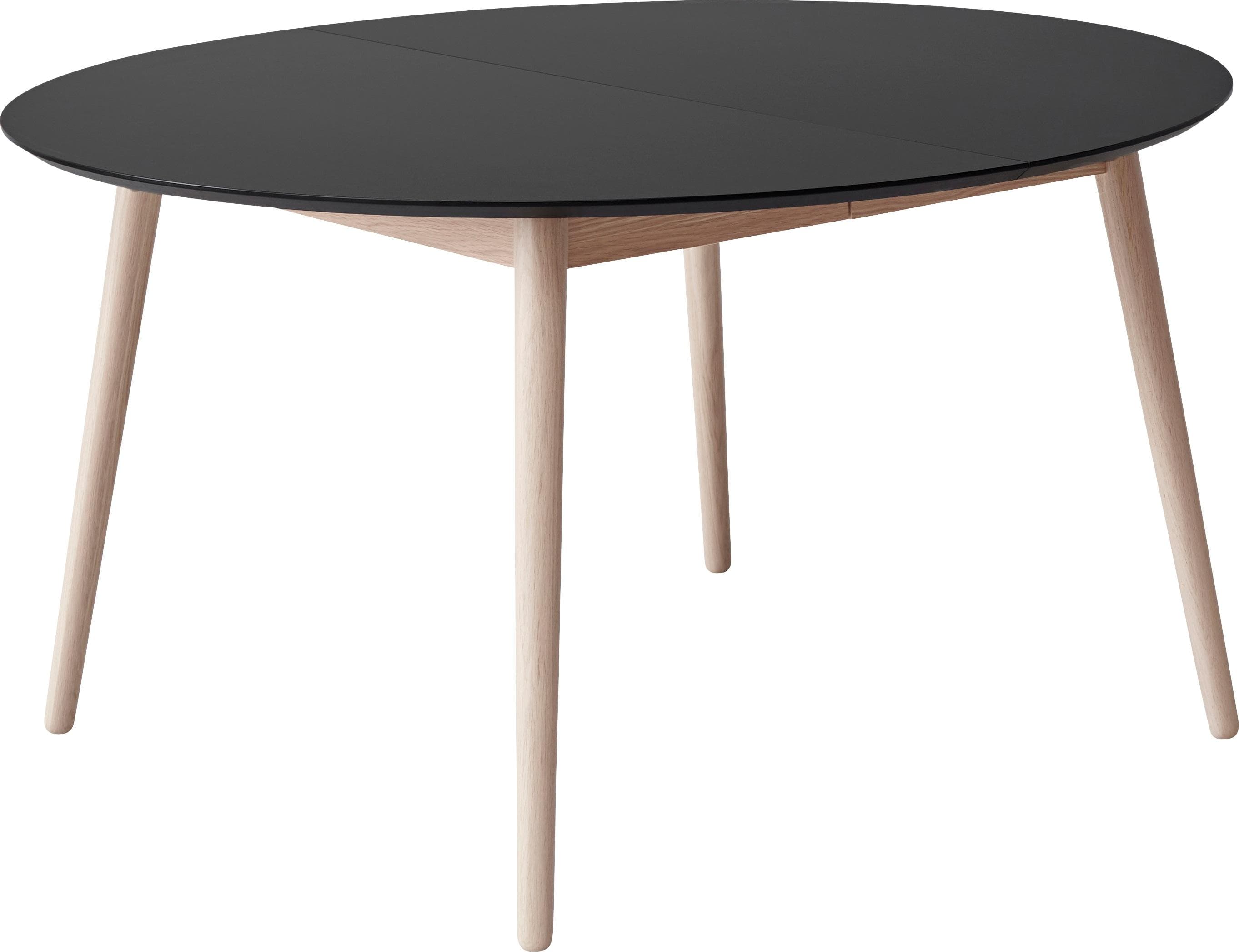 HAMMEL FURNITURE Meza Esstisch Schwarz mit Auszugsfunktion und 2 Einlegeplatten