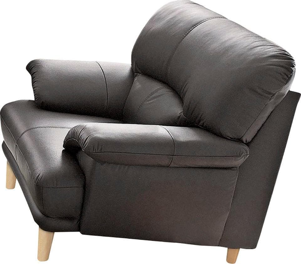 TRENDMANUFAKTUR Cecilia Loungesessel Braun Naturleder