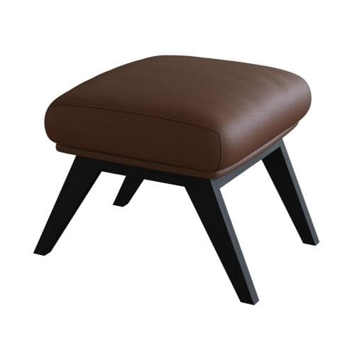 FLEXLUX Polsterhocker Adria 100% Echtleder Braun Schwarz