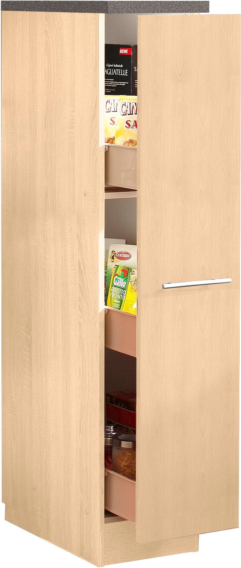 Apothekerschrank KOCHSTATION "KS-Toledo" Buchefarben