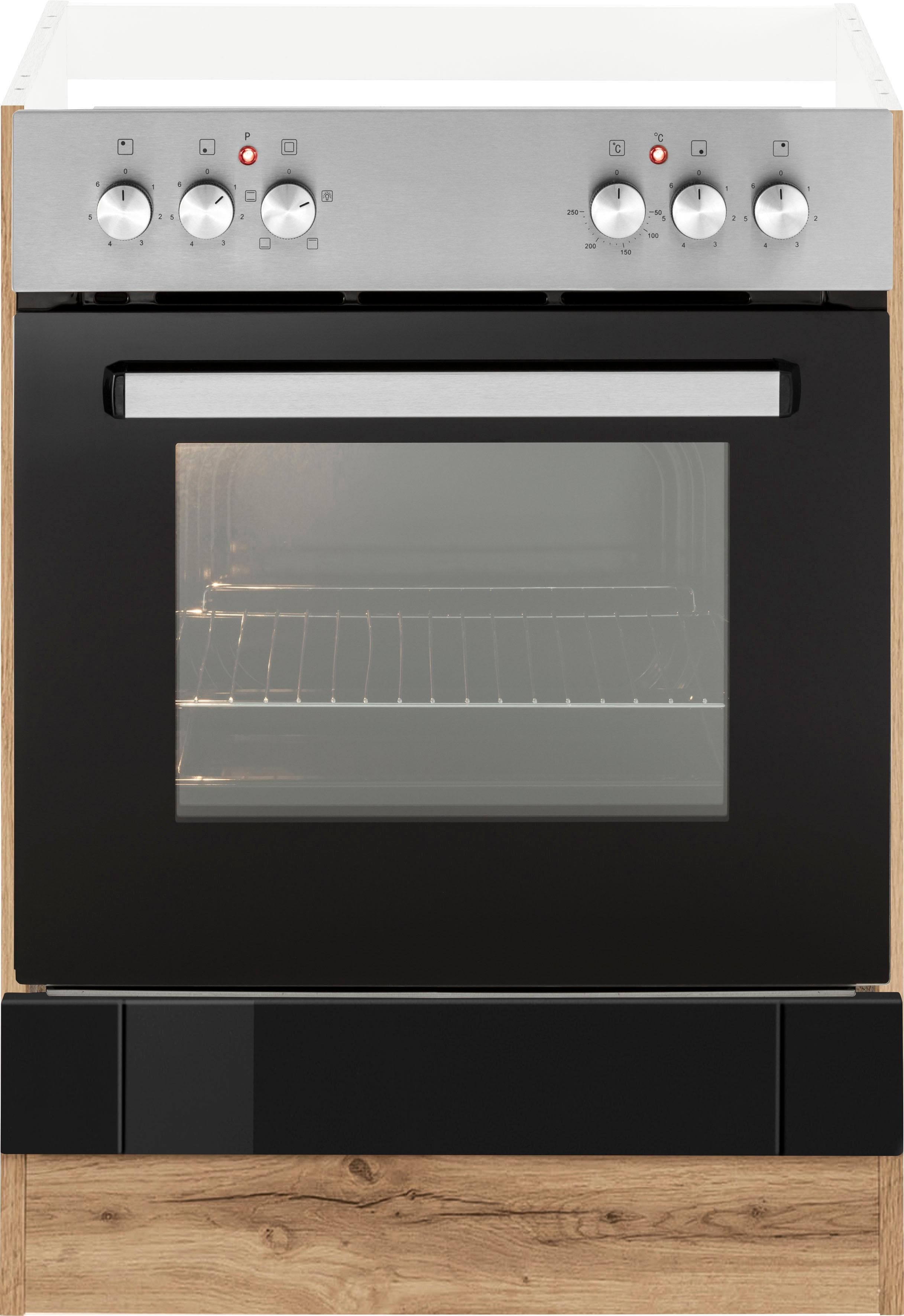 Herdumbauschrank aus Edelstahl für Herdsets