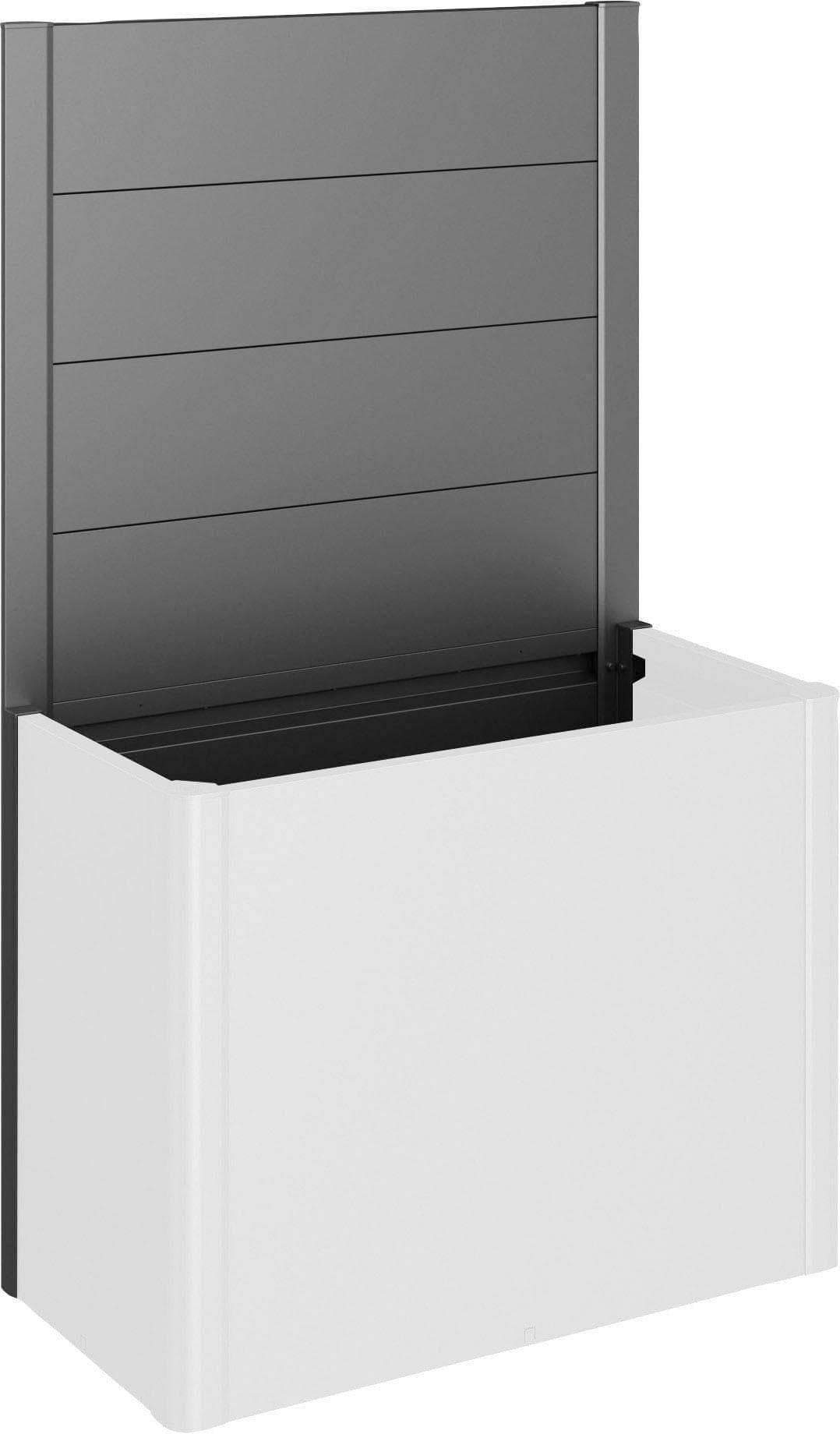 Sichtschutzelement BIOHORT Quarzgrau Metallic Stahlblech