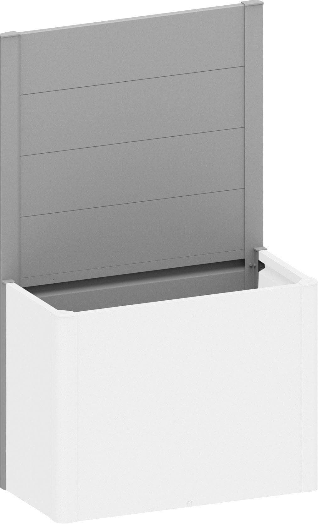 Sichtschutzelement BIOHORT Quarzgrau Metallic Stahlblech