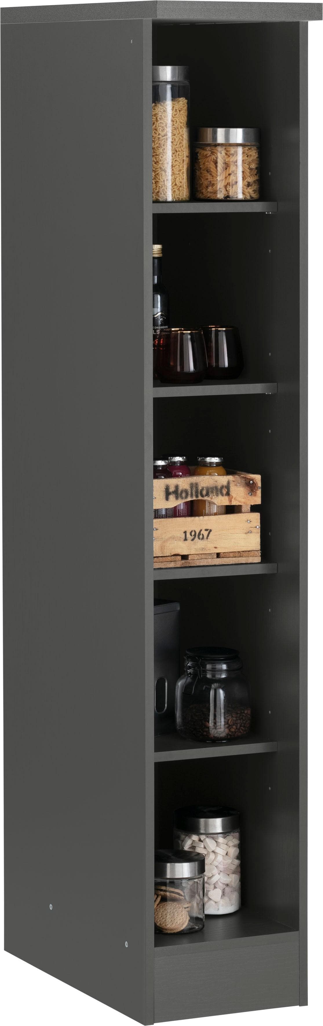 Küchenregal mit 4 verstellbaren Böden & viel Stauraum