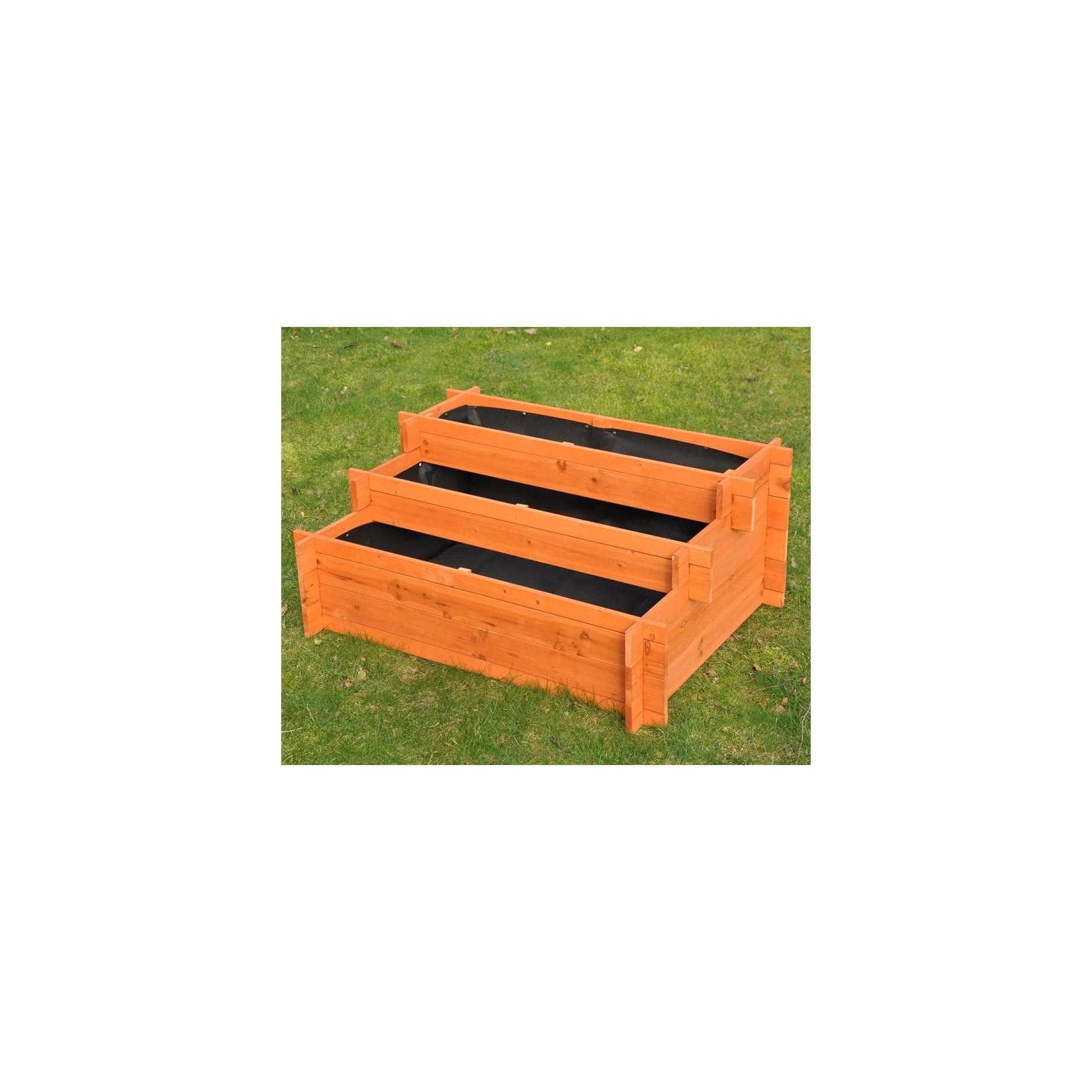 Dazikemo Stufenbeet 90x65x40 cm Nadelholz