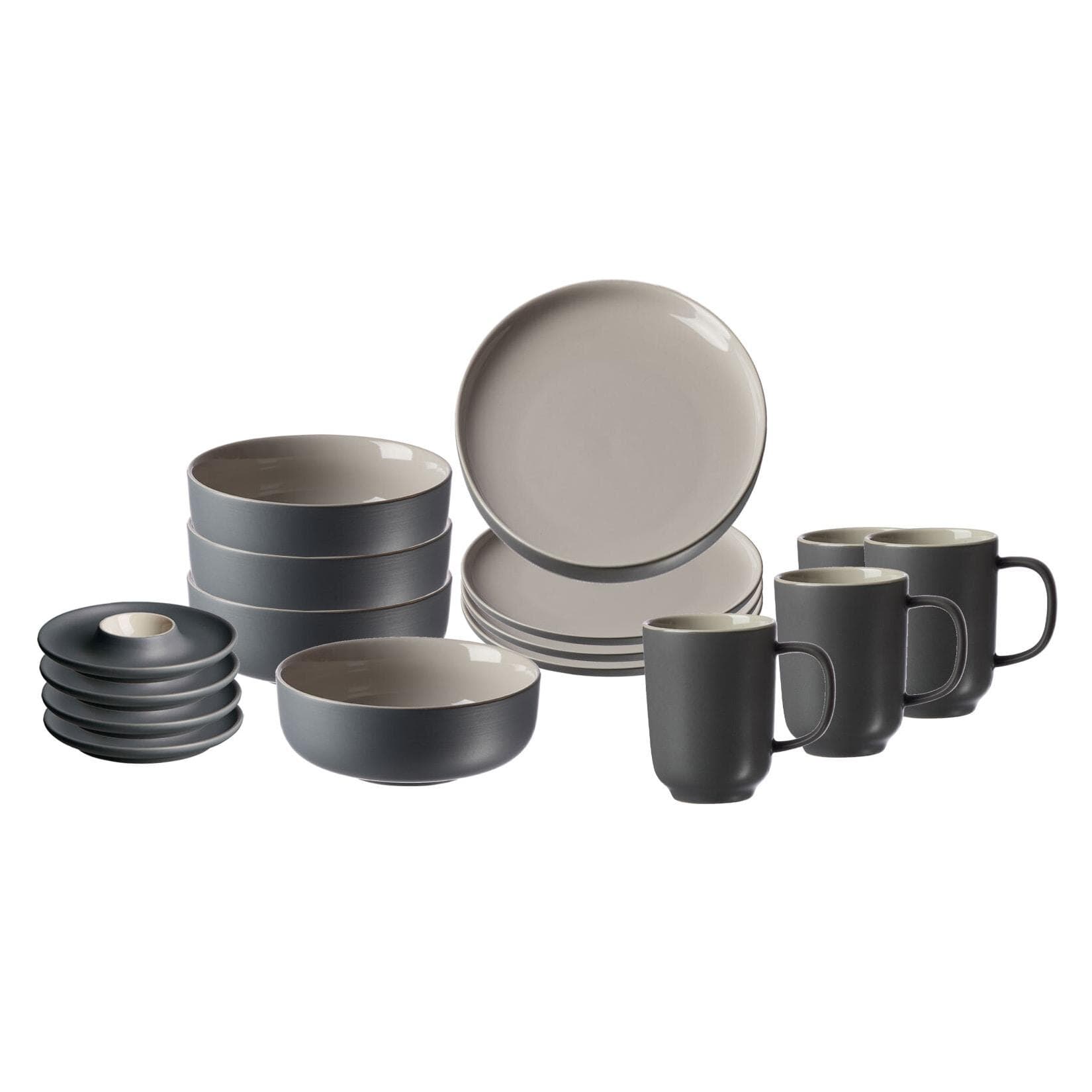 Ritzenhoff & Breker Frühstücksset Jasper 16er Set Weiß Modern