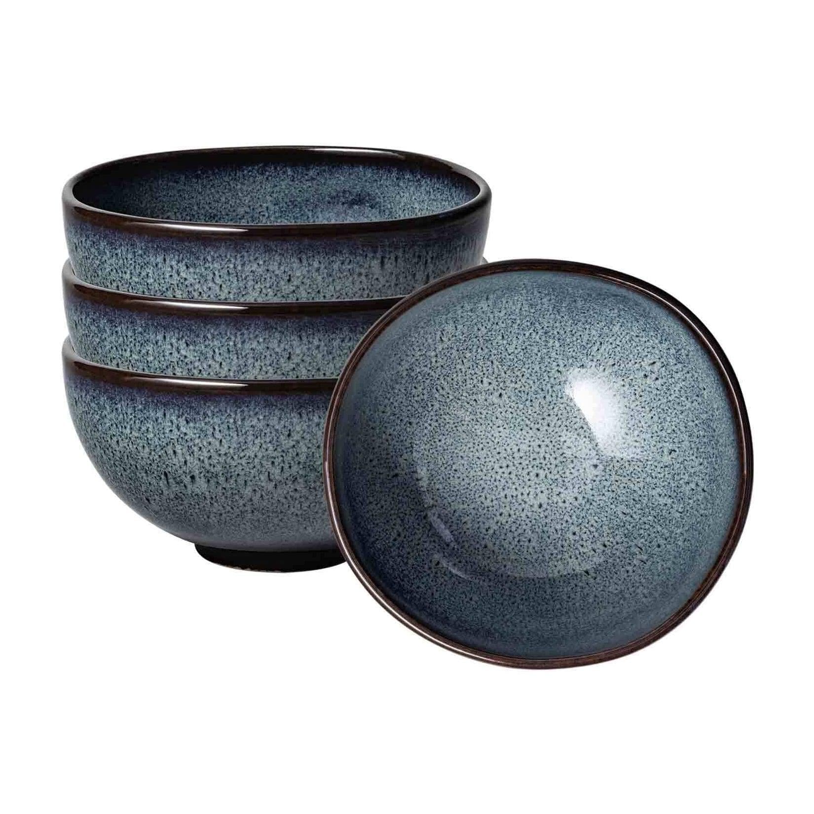 like. by Villeroy & Boch Suppenbol Lave 4er Set Grau Steingut