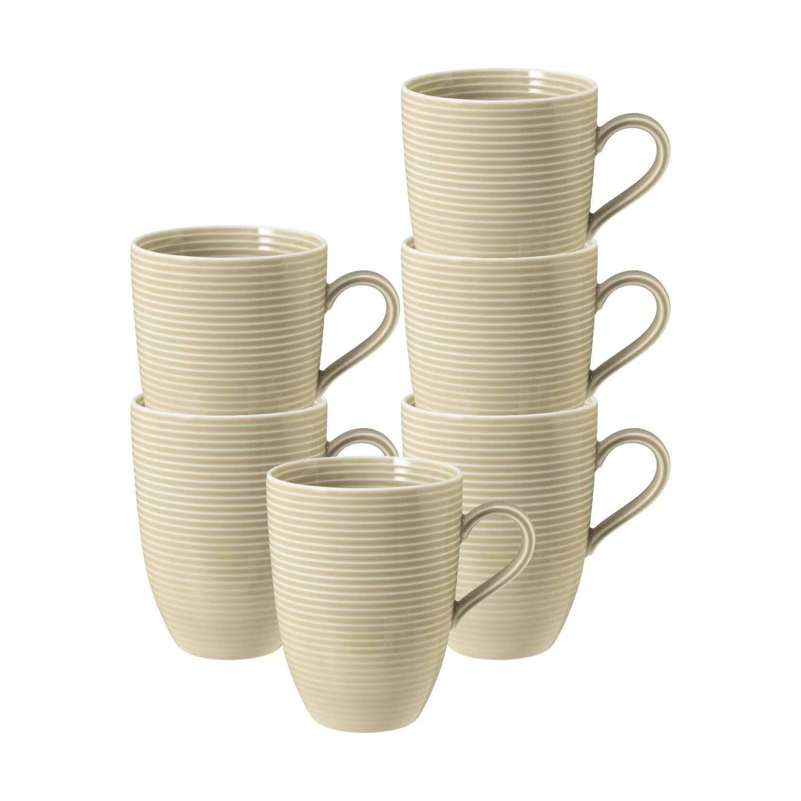 Seltmann Weiden Kaffeebecher Beat Color Glaze 6er Set Porzellan