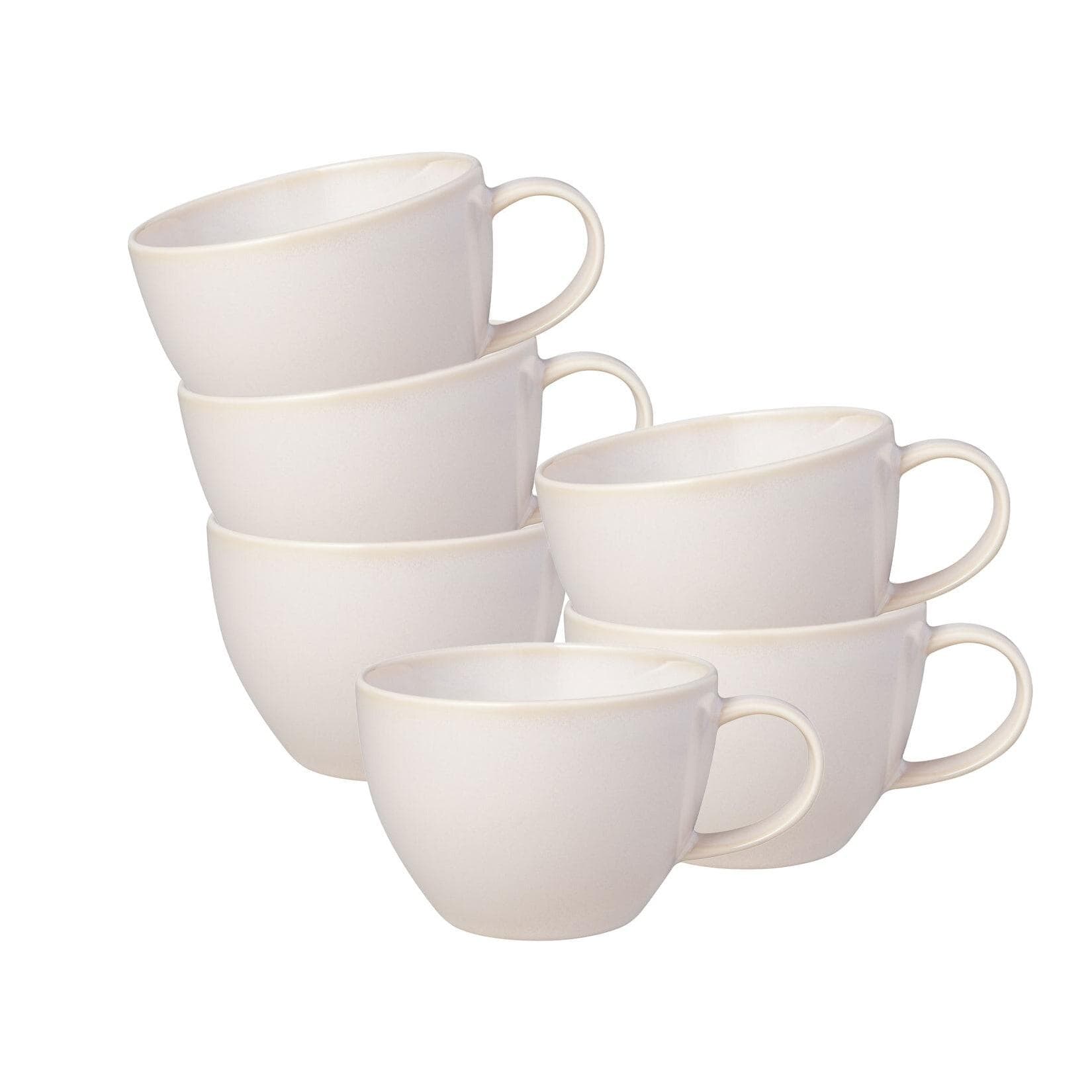 like. by Villeroy & Boch Kaffeetassen Crafted 247 ml 6er Set Beige Porzellan