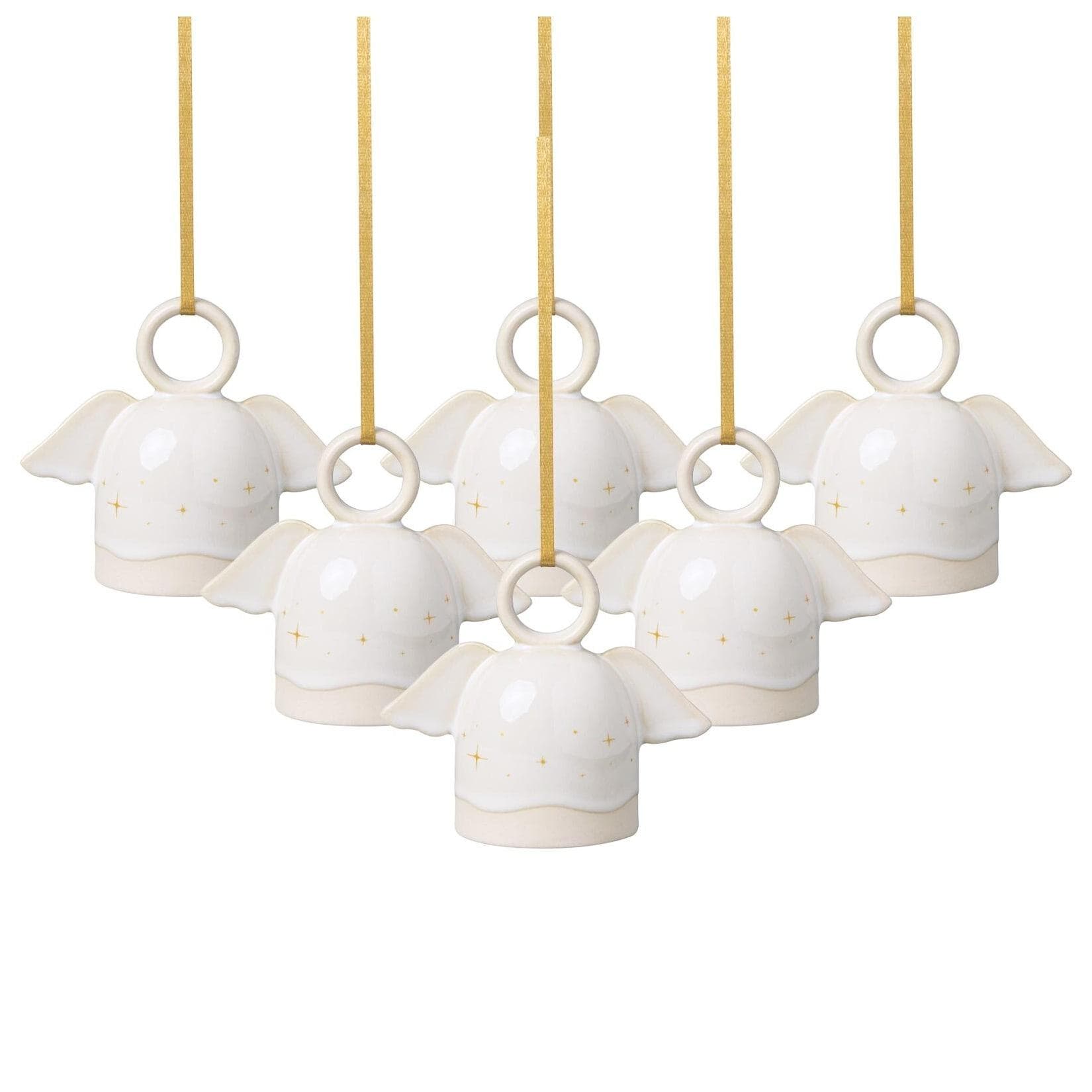 like. by Villeroy & Boch Ornamente Engel Winter Glow 6er Set Beige