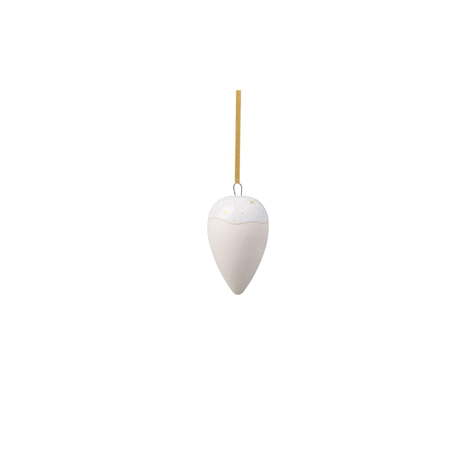 Weihnachtsfigur Ornament Tropfen Winter Glow Beige like. by Villeroy & Boch