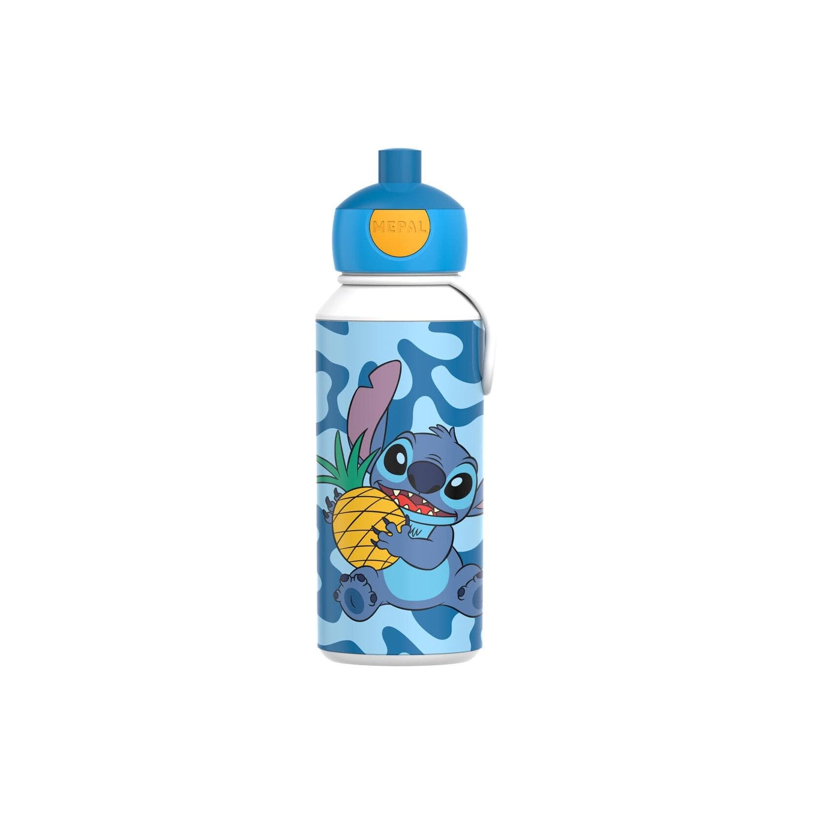 Mepal Pop-Up Trinkflasche Stitch Campus 400 ml Blau-Gelb