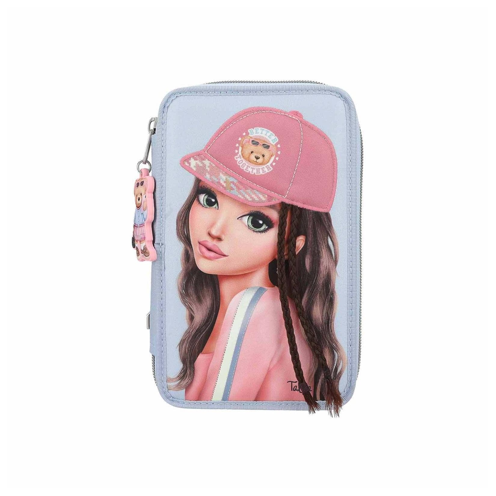 Depesche 3-Fach Federtasche TEAM TEDDY Blau mit Zubehör