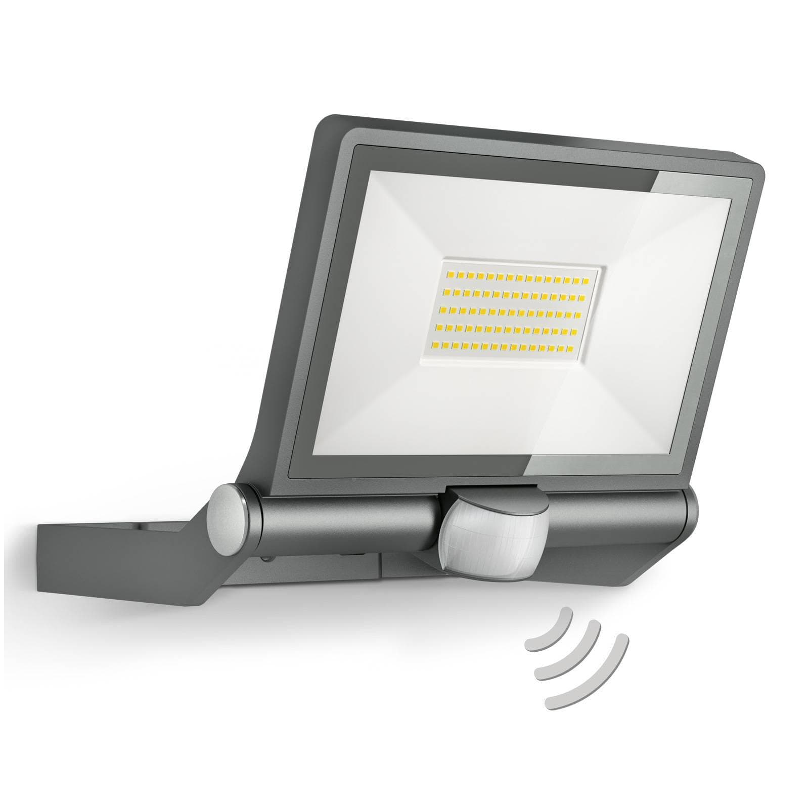 Moderner Außenstrahler in anthrazit