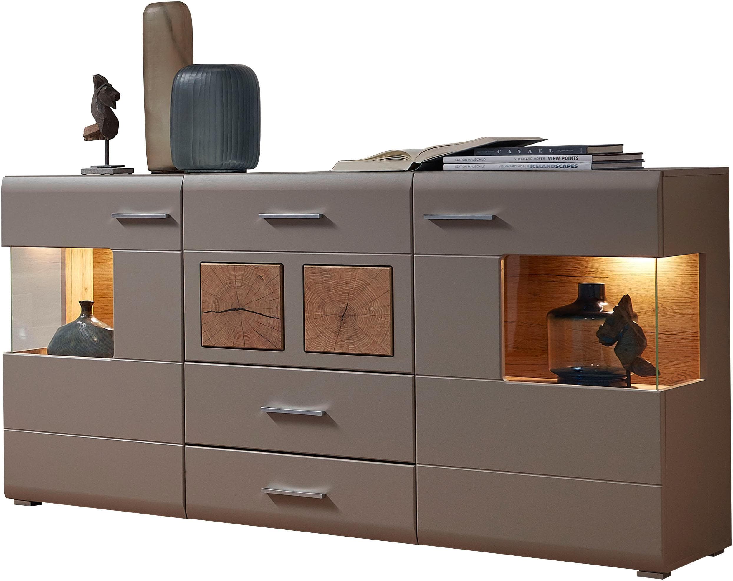 INNOSTYLE Sideboard FUN PLUS II Grau mit LED und Softclose