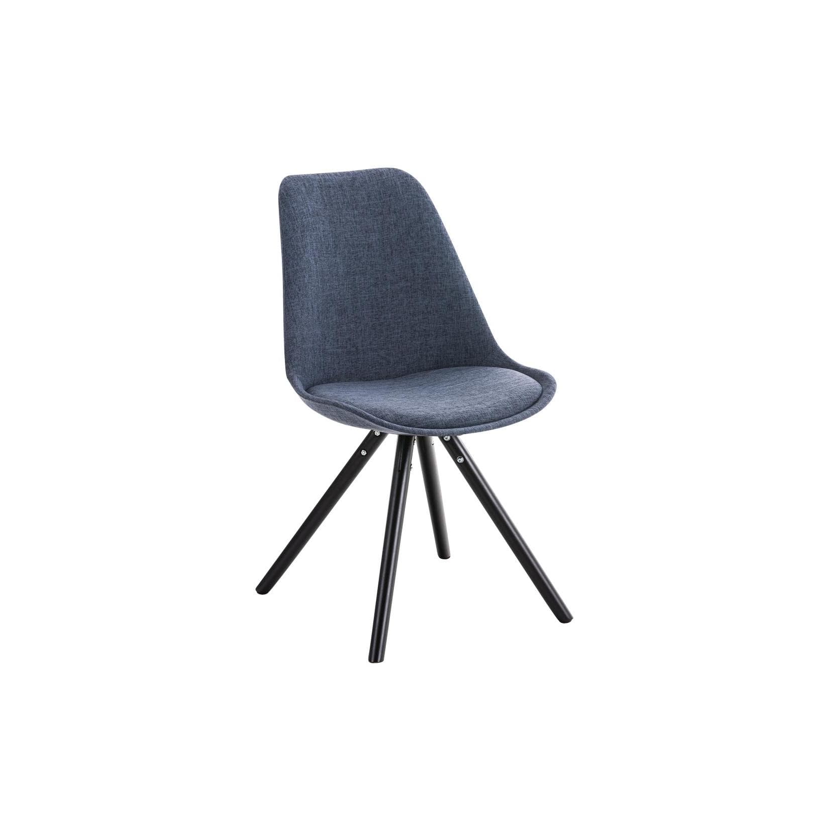 CLP Retrostuhl PEGLEG Gepolsterter Schalenstuhl mit Stoffbezug