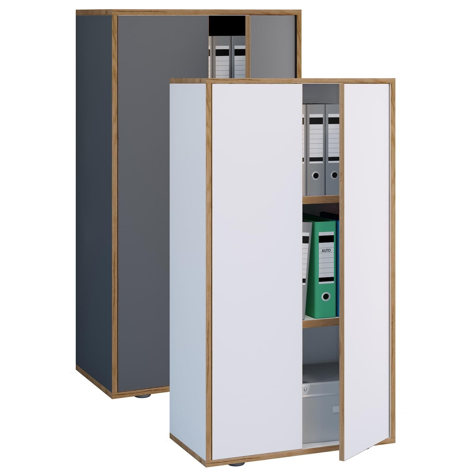 VCM Aktenschrank Büroschrank Schwarz S0RC2034