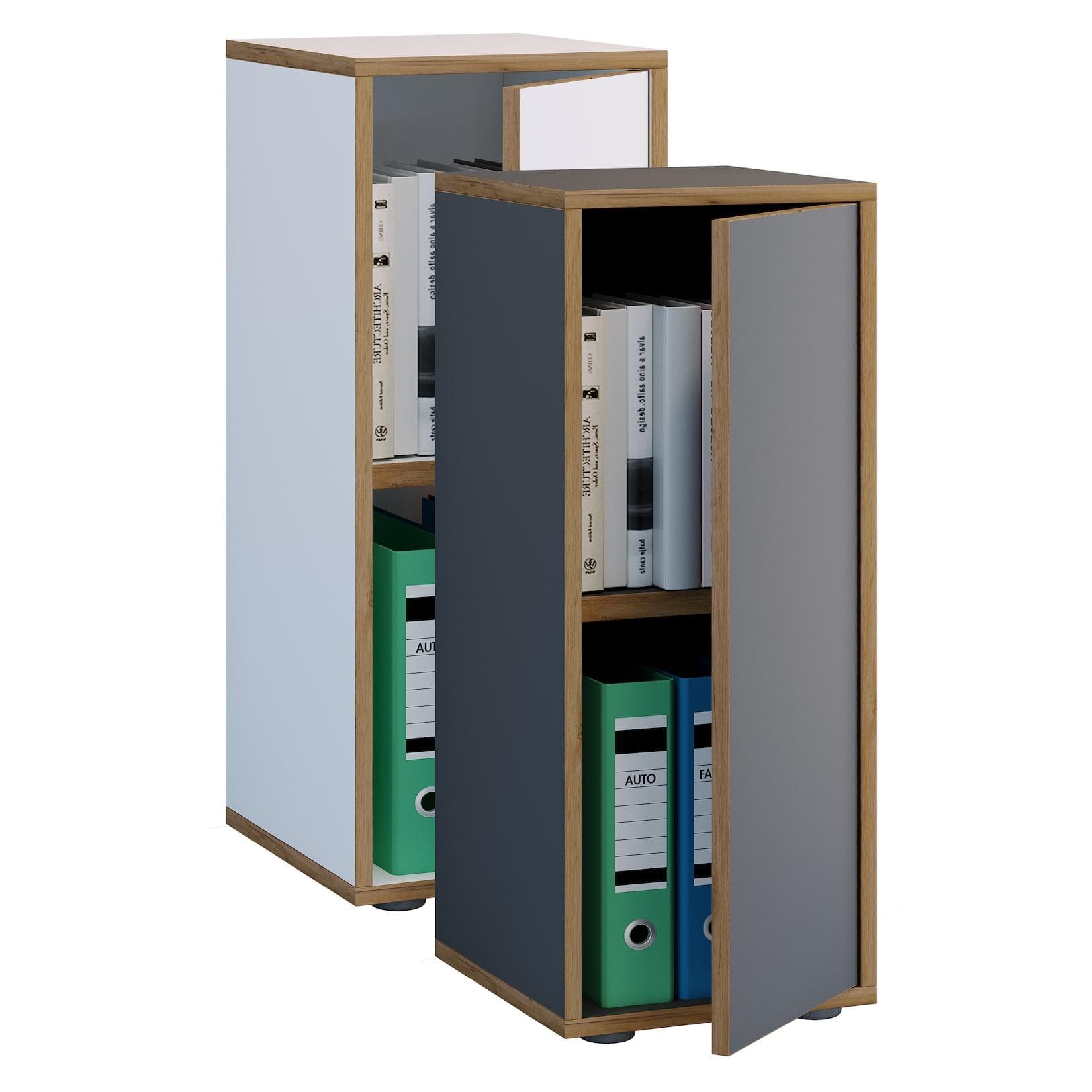 VCM Aktenschrank Büroschrank Schwarz S0RC2036