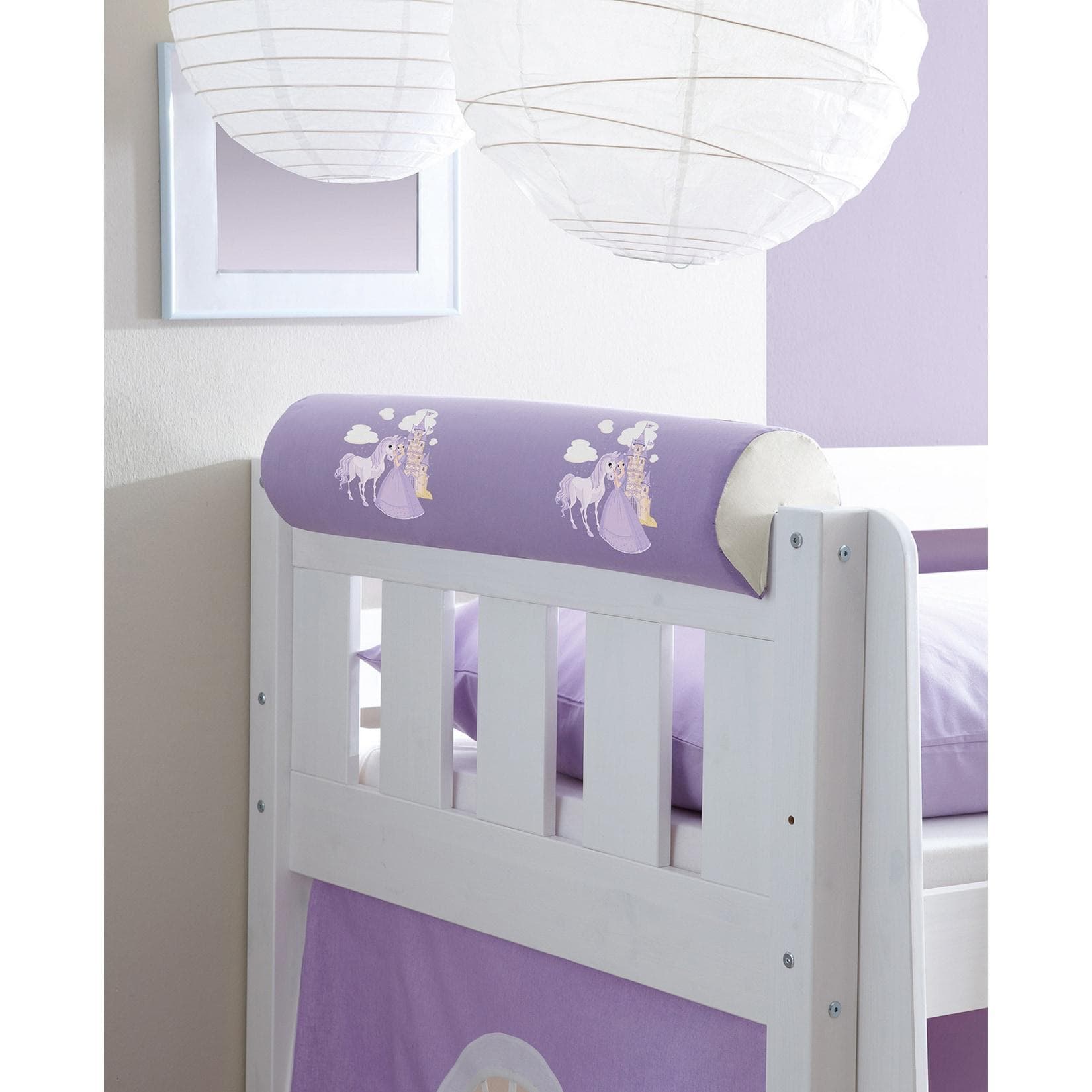 TiCAA Kinder Nackenrolle für Hochbett Bunt Baumwolle