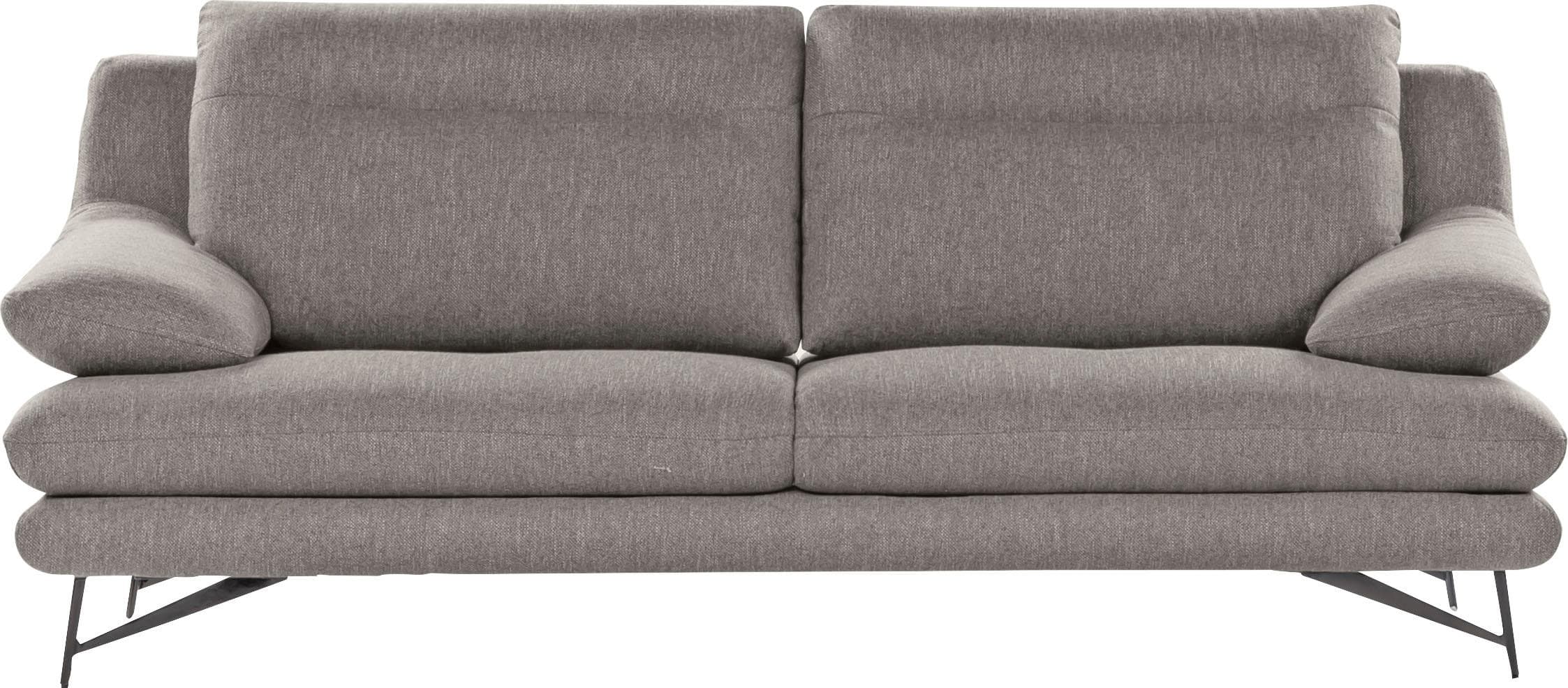 CALIA ITALIA 2,5-Sitzer Sofa Cezanne Grau Strukturbezug