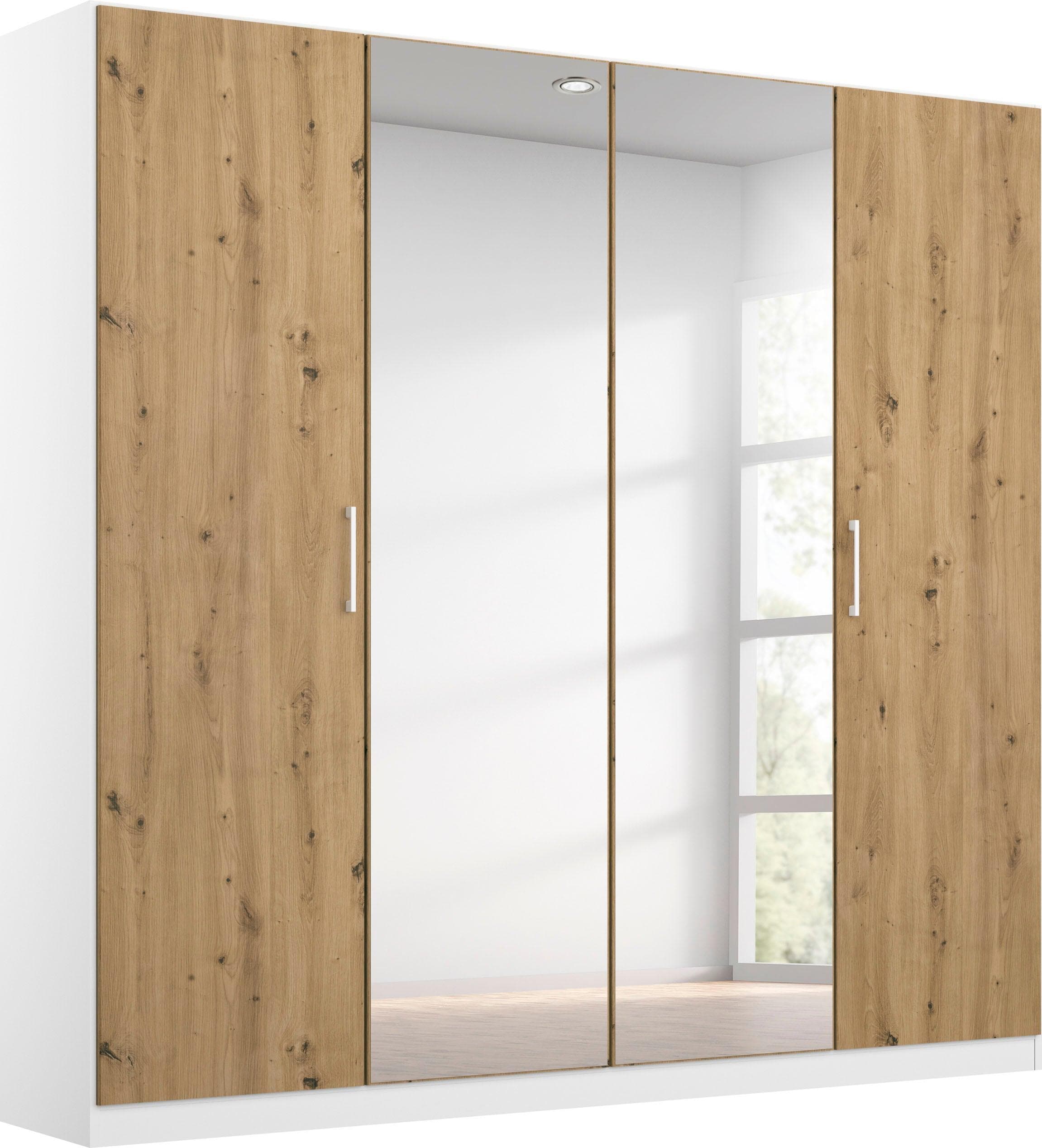Rauch COSMO Drehtürenschrank Weiß Eiche Artisan