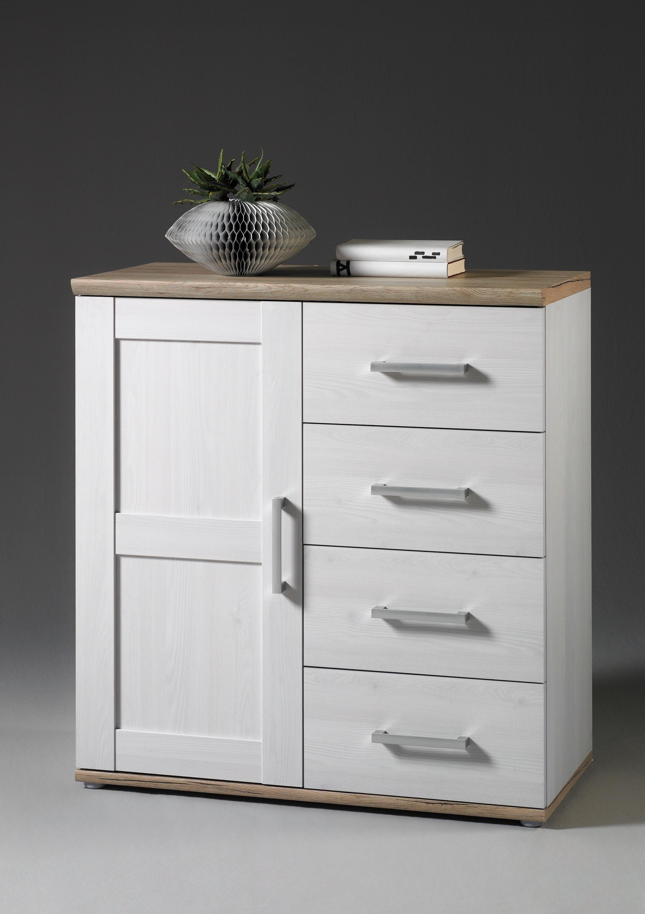 HBZ Kommode Romance Landhausstil Braun 93x99x45 cm