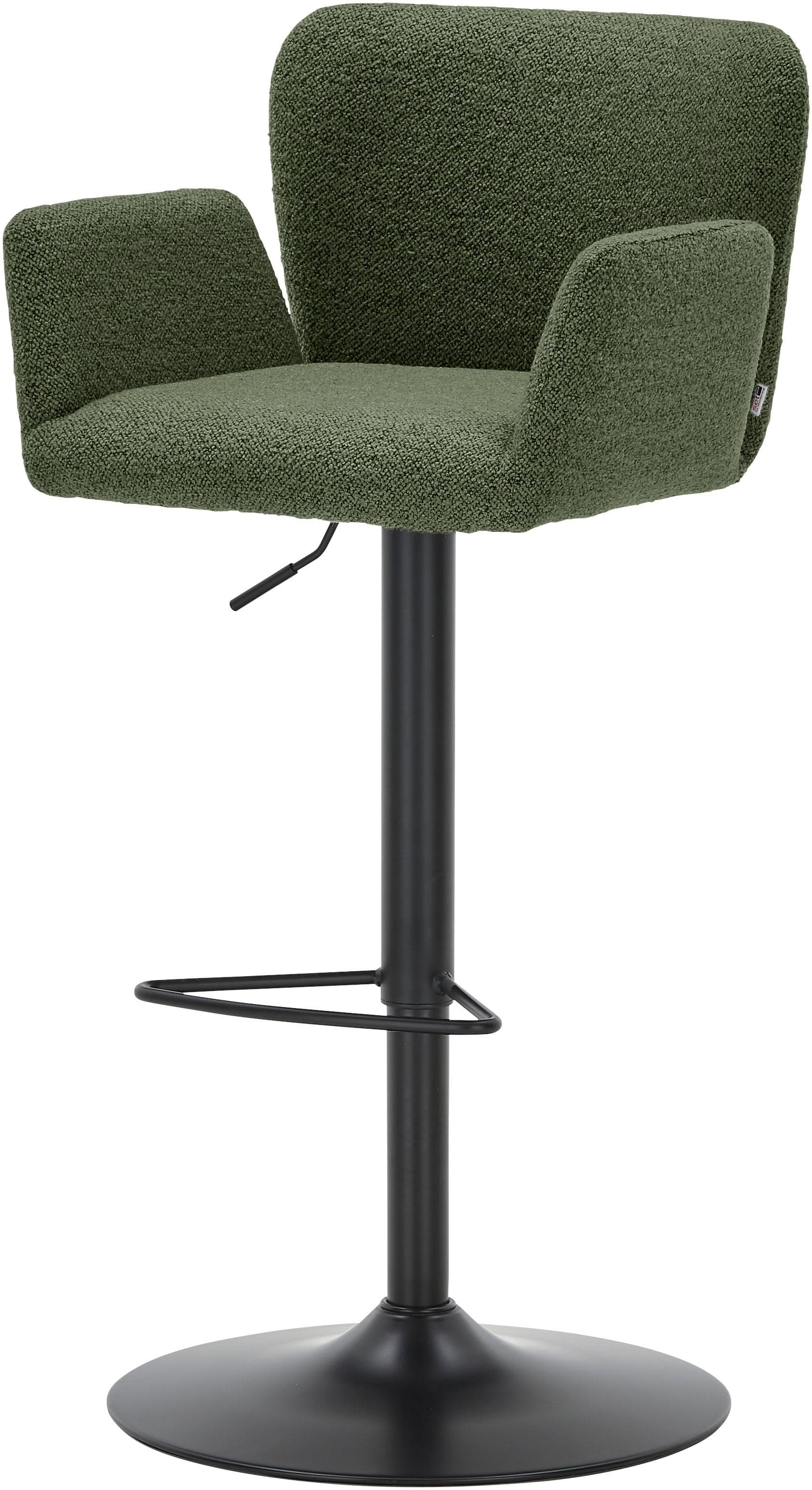 Höhenverstellbarer Barhocker Salinas mit Trompetenfuß - 4 Farben