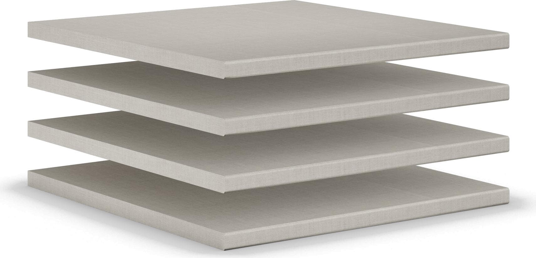 Einlegeboden Henderson Beige Leinenoptik 4er-Set Holzwerkstoff