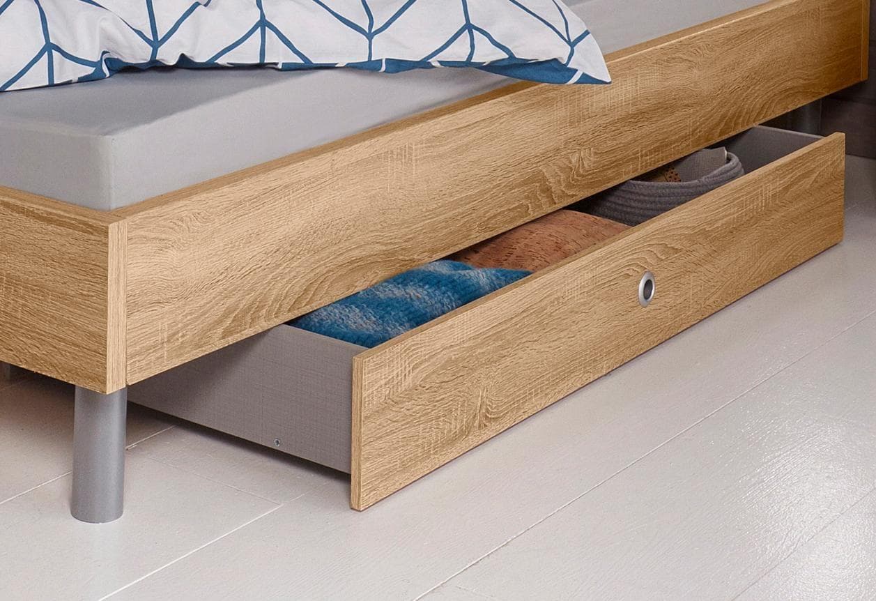 WIMEX Easy Bettschubkasten Beige Holzwerkstoff auf Rollen