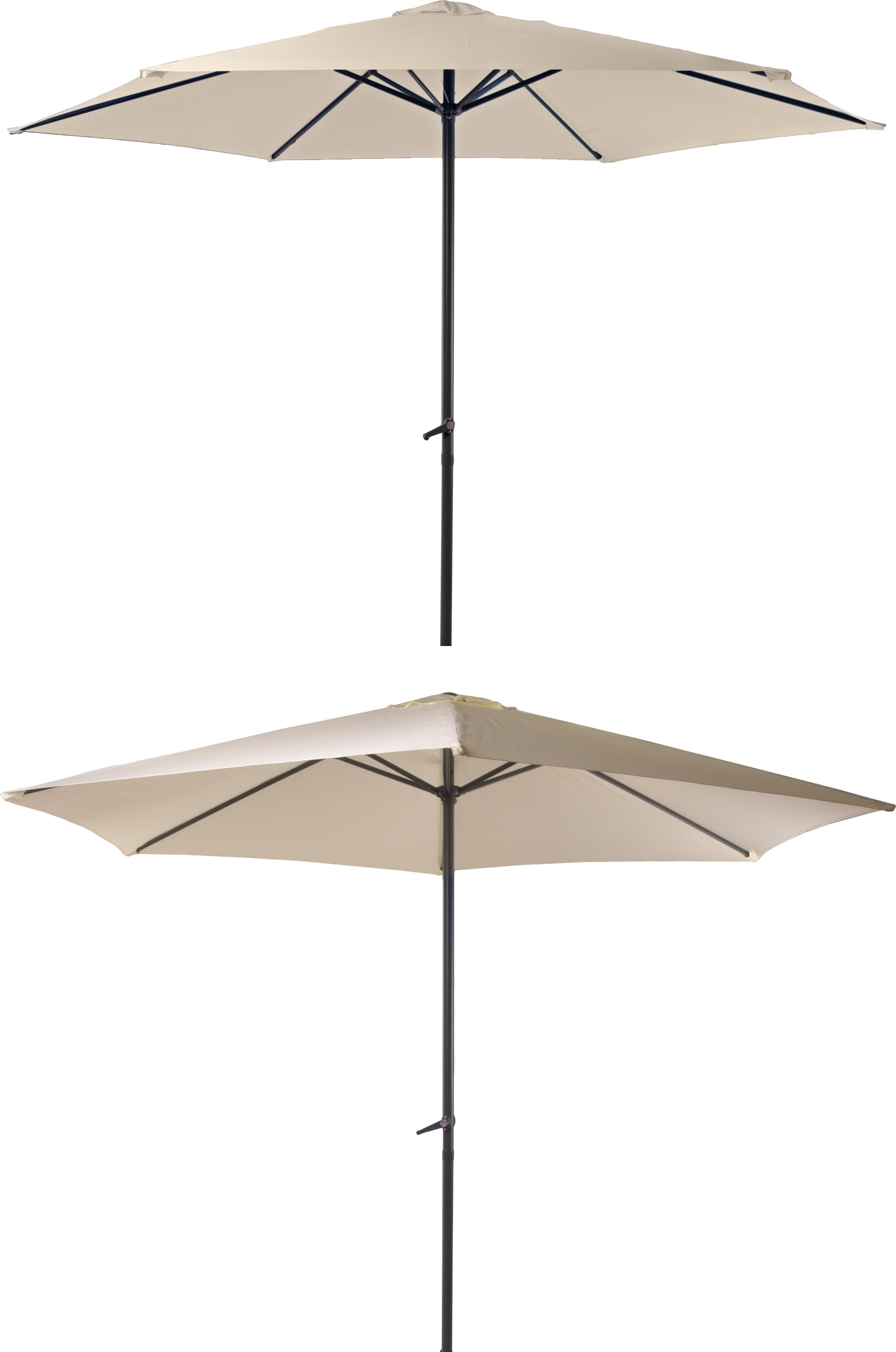 Garden Pleasure Sonnenschirm Creme 300 cm mit Kurbel
