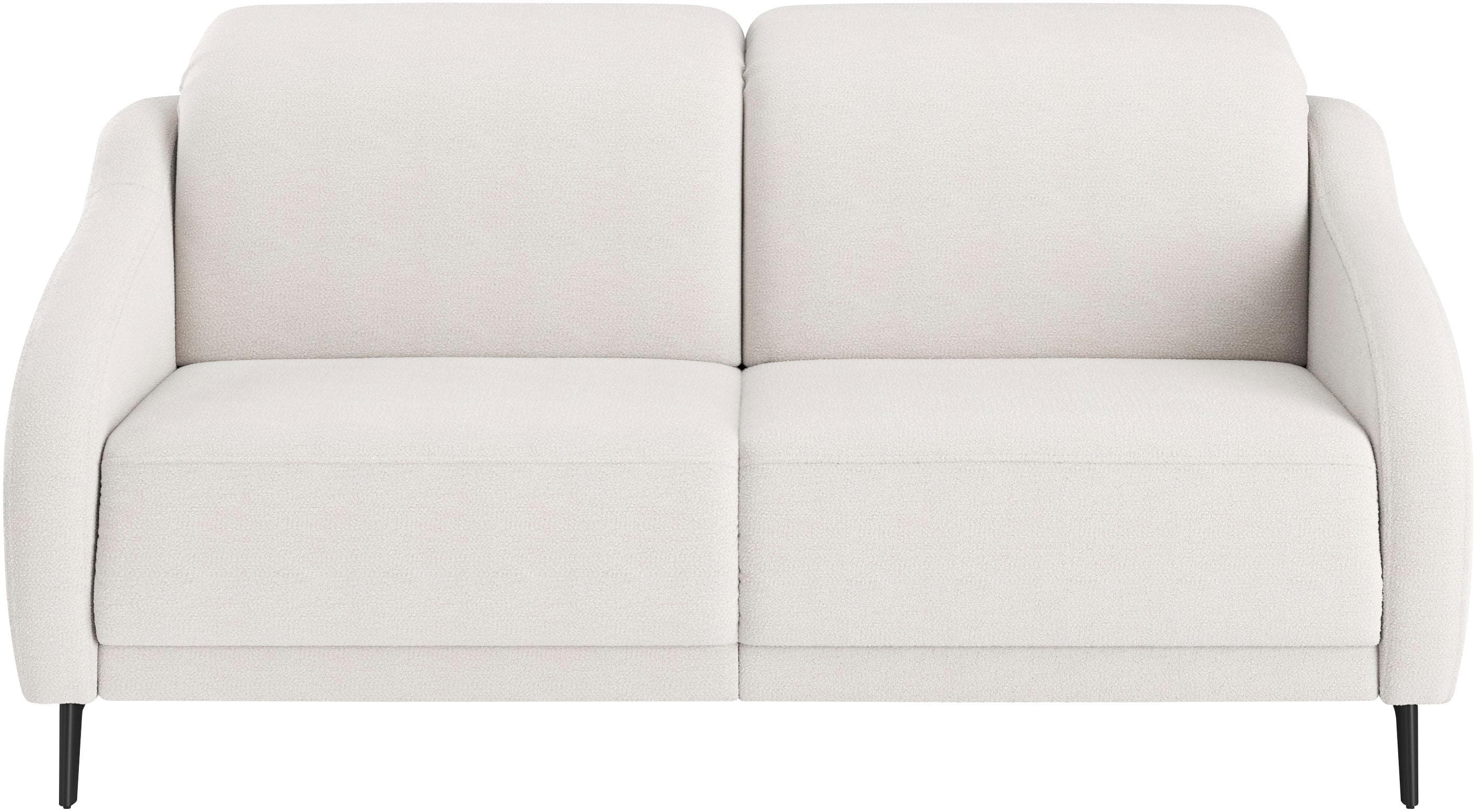 SIT & MORE Blues 2,5-Sitzer Sofa Weiß mit USB und TV-Funktion