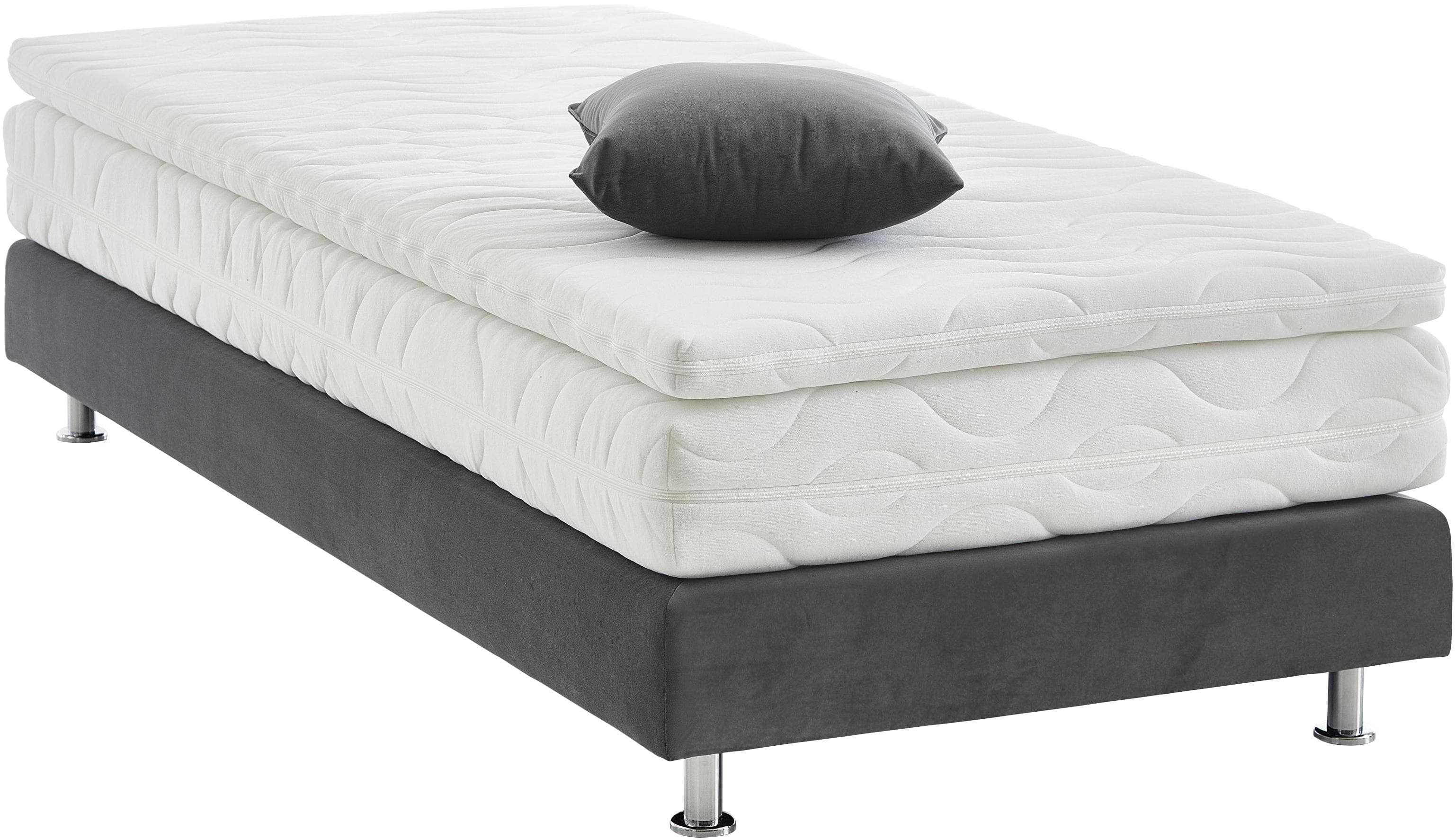 WESTFALIA Boxbett Nagoya Anthrazit 5-Zonen-Matratze mit Topper