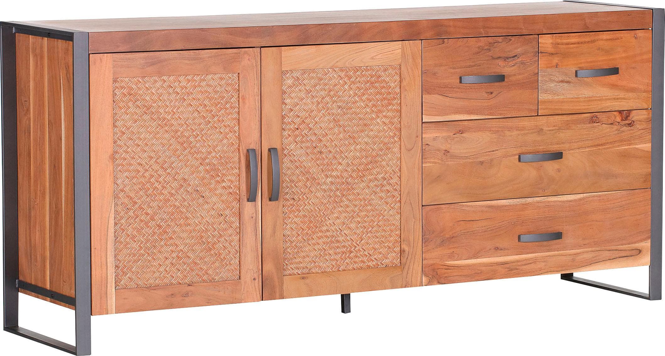 Sideboard GUTMANN FACTORY "Alvara" Massivholz Metall