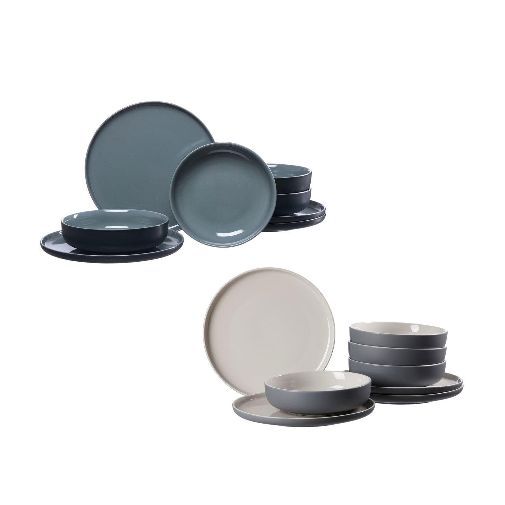 Ritzenhoff & Breker Tafelservice Jasper 16-teilig Grau/Schwarz