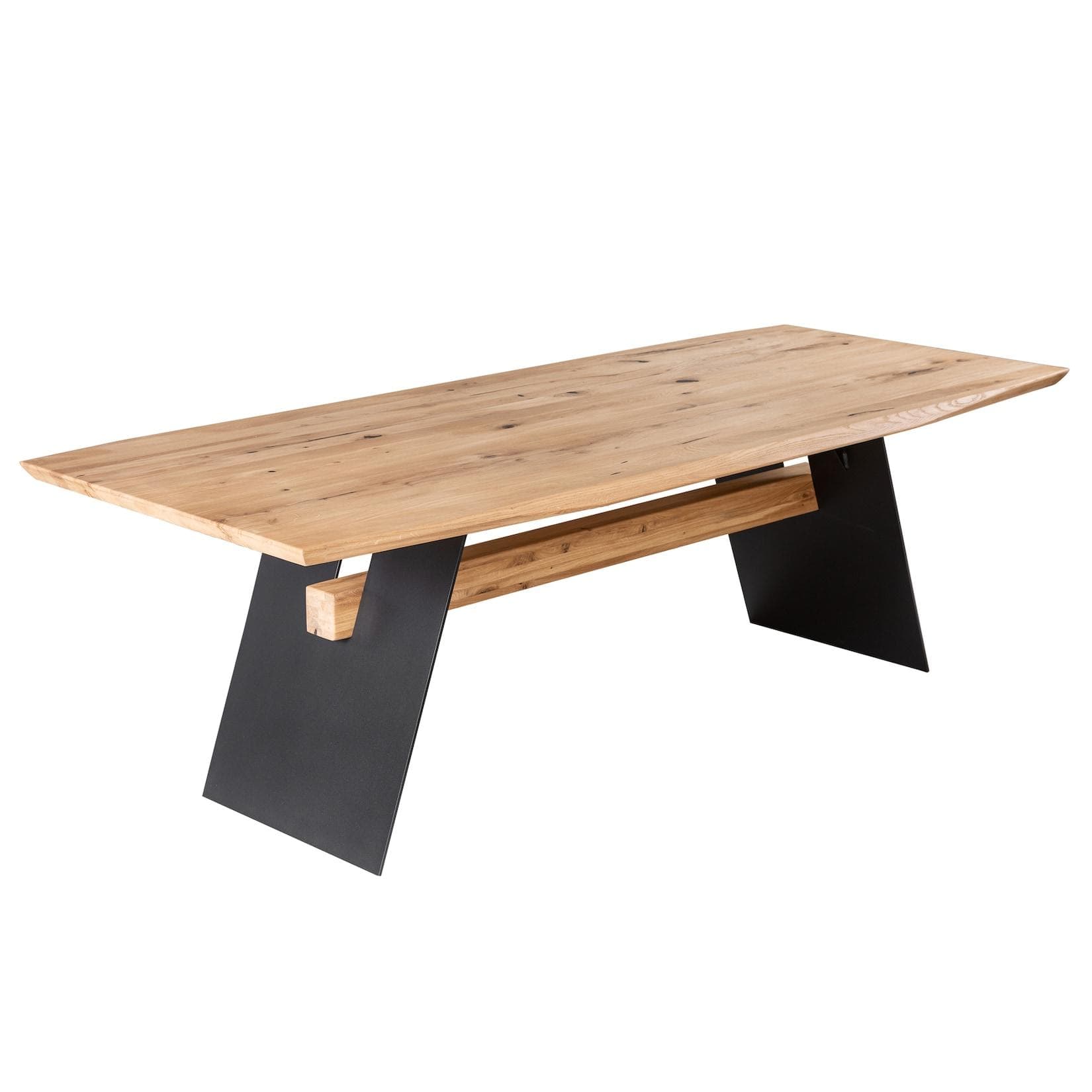 riess-ambiente Esstisch GRAND OAK 200cm Eiche Schwarz Industrial Design
