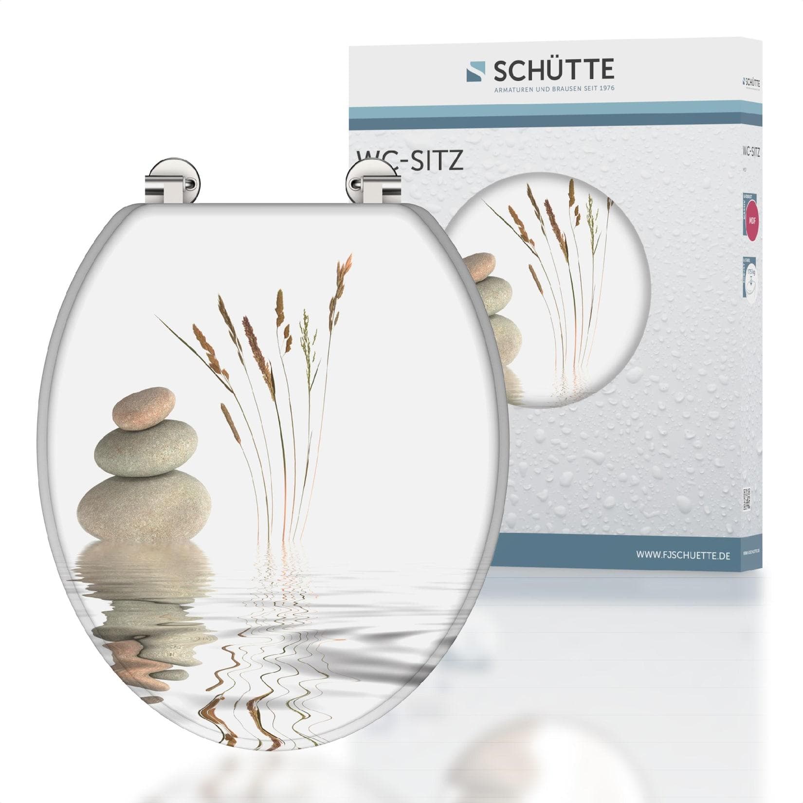 Schütte WC-Sitz Balance MDF-Holzkern Bunt Hochglanz