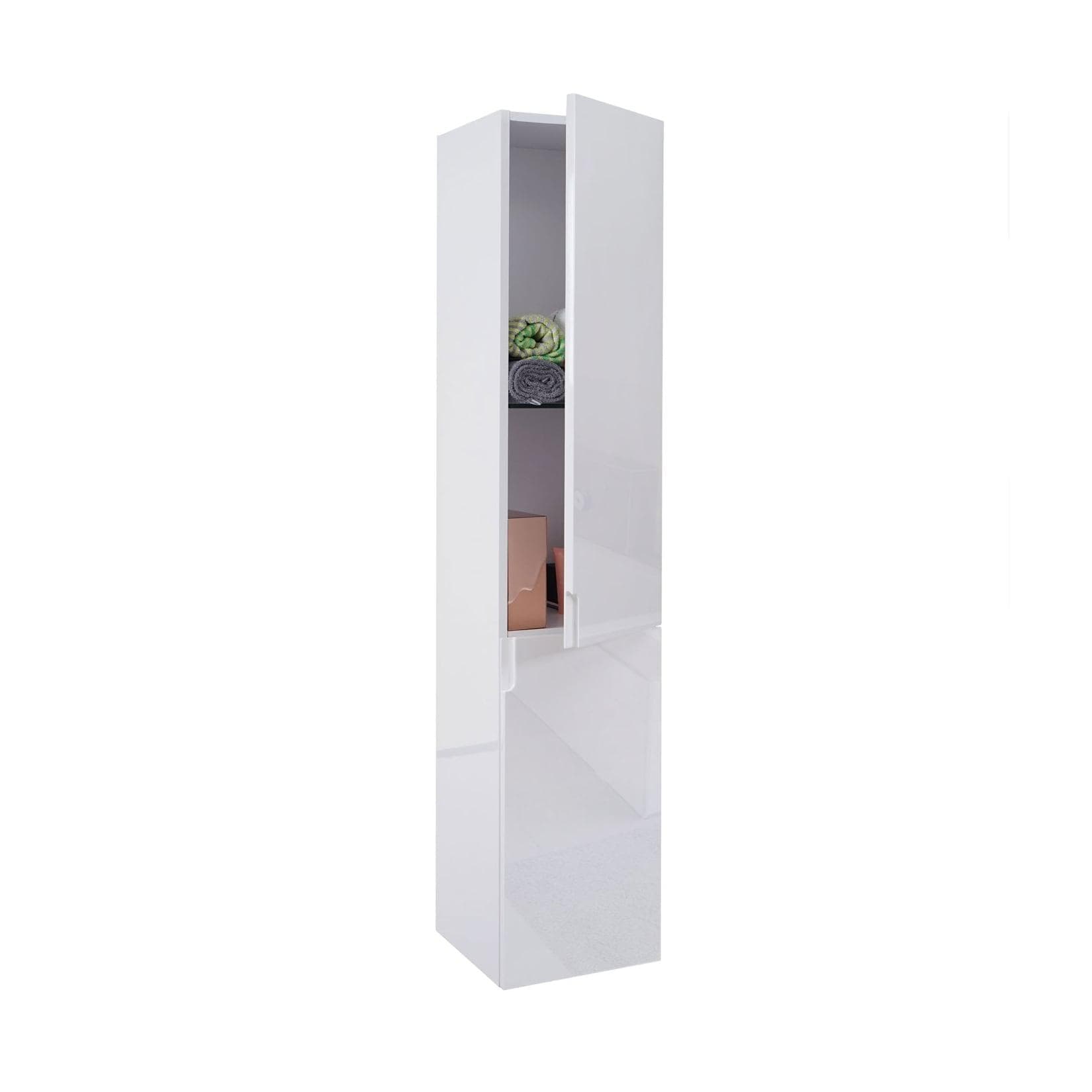 MCW Hängeschrank MCW-B19 Weiß Hochglanz Badmöbel