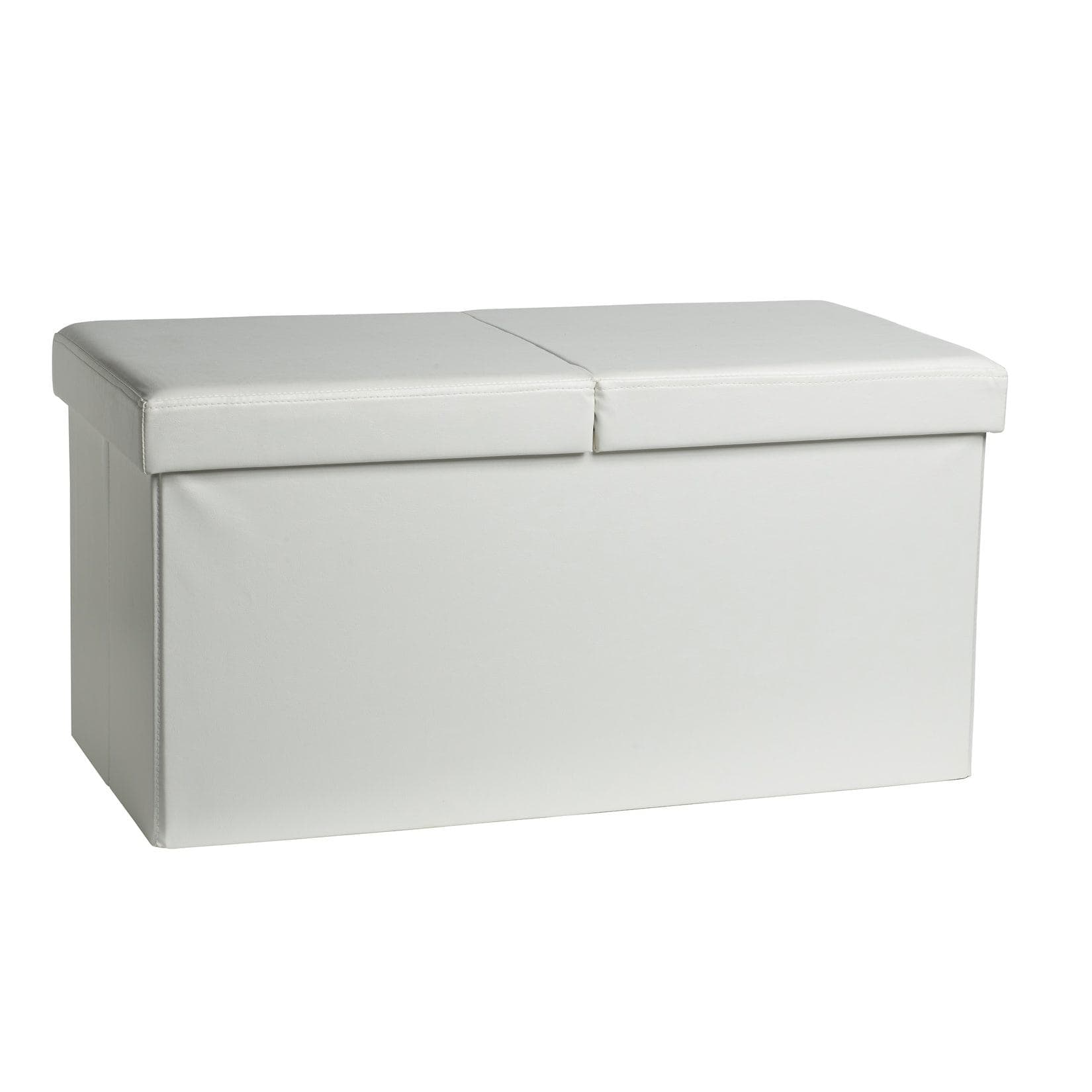 Sitzwürfel mit Stauraum - Kunstlederbezug & abnehmbarem Deckel