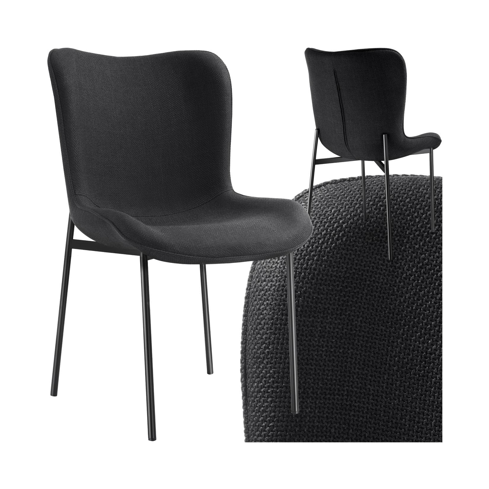 tectake Polsterstuhl Tessa Ergonomisch mit Hoher Rückenlehne