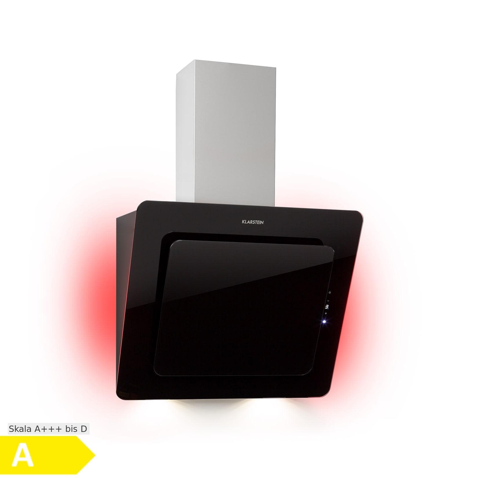 Klarstein Helena 60 Dunstabzugshaube LED-Display Schwarz