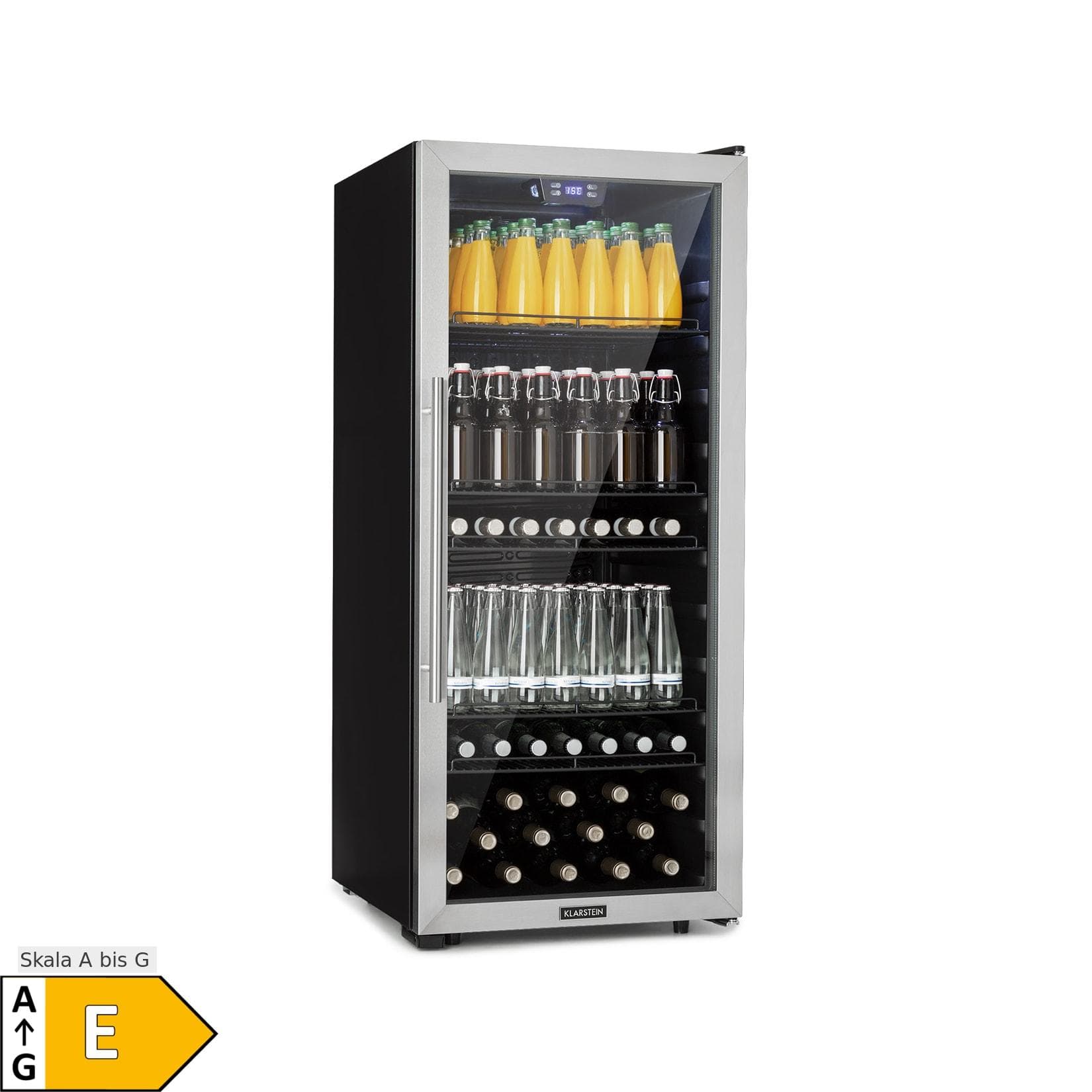 Klarstein Beersafe 7XL Kühlschrank 242 Liter Edelstahl