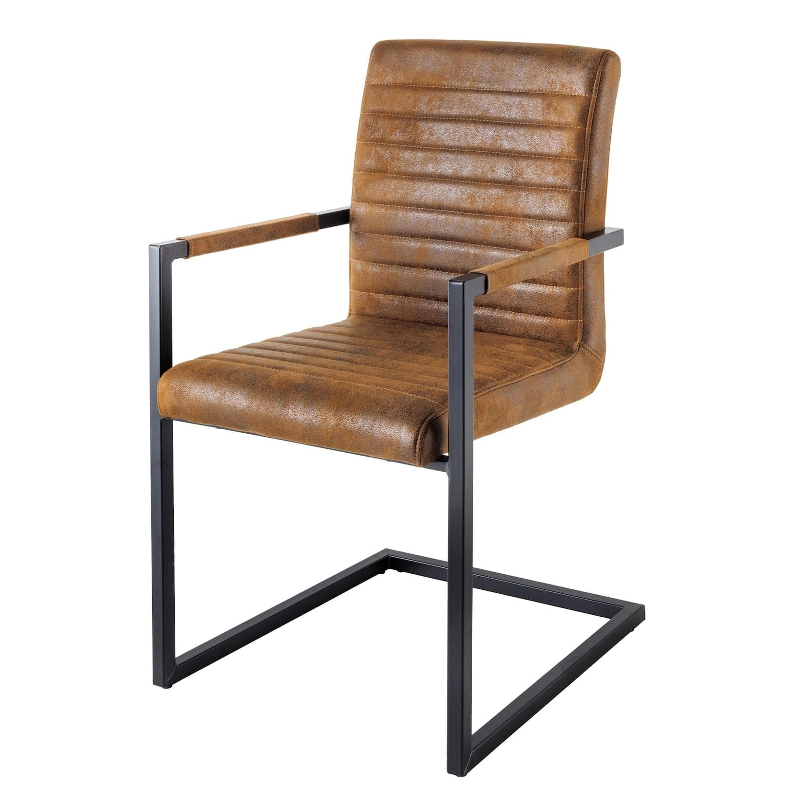 riess-ambiente Freischwinger LOFT Vintage Braun Schwarz Industrial