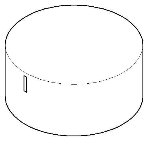 Dornbracht Griff 092074005-08 60 x 29 mm Platin